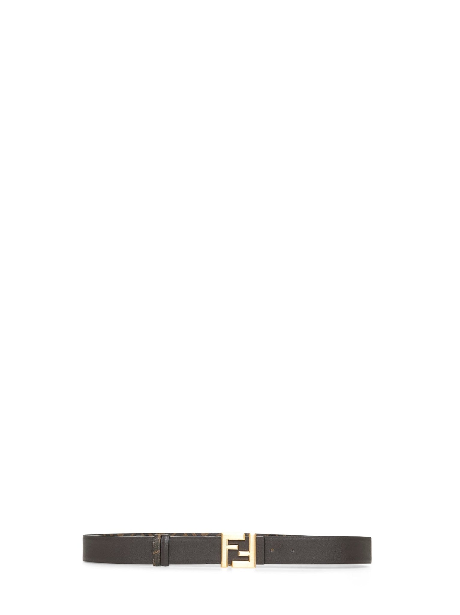 Fendi Men Brown Squared Ff Reversible Belt - EZE Fashion®
