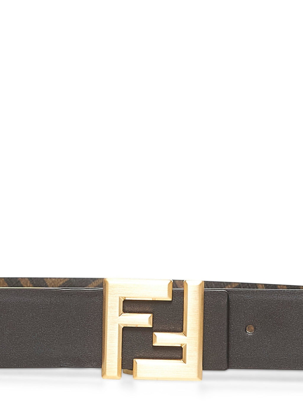Fendi Men Brown Squared Ff Reversible Belt - EZE Fashion®