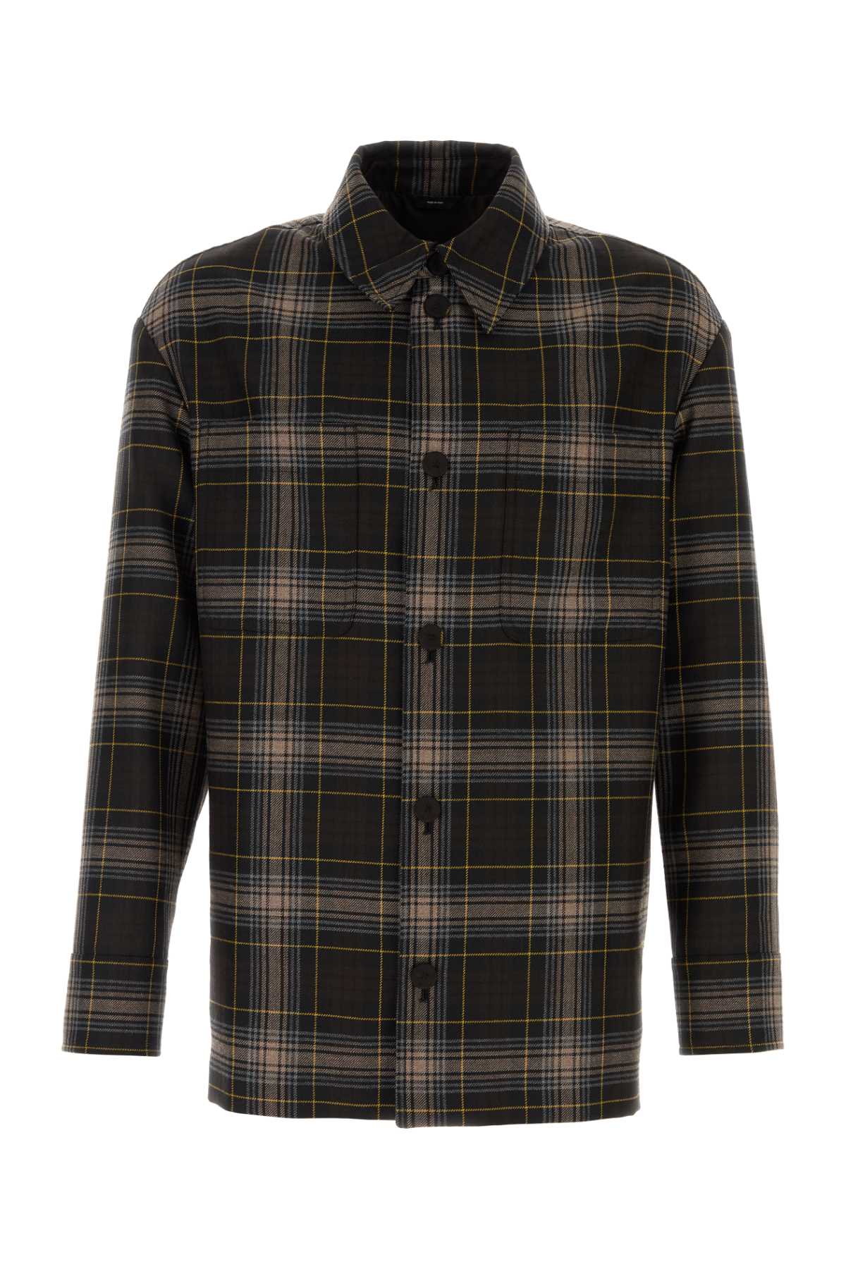 Fendi Men Embroidered Wool Shirt - EZE Fashion®