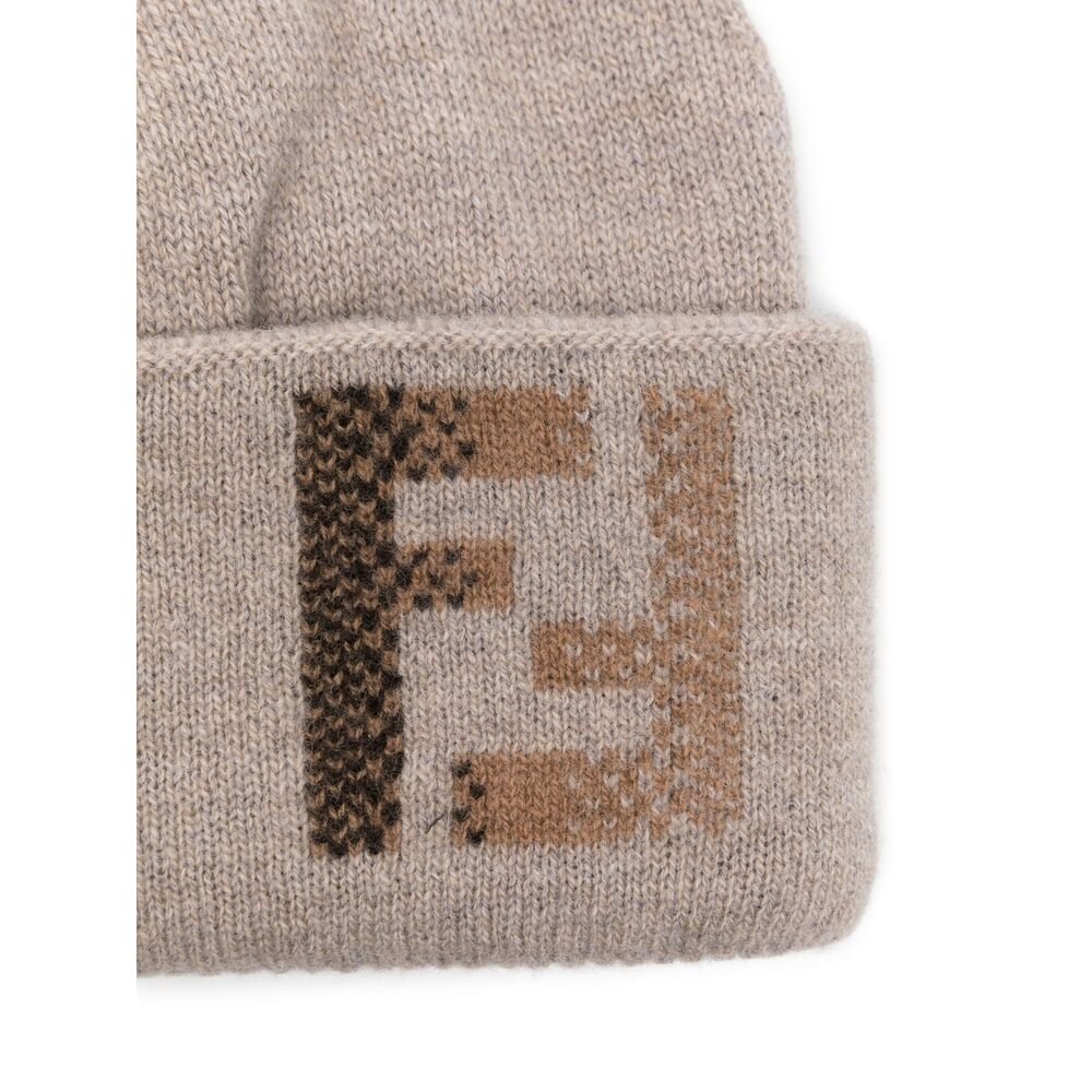 Fendi Neutrals Hats Men - EZE Fashion®