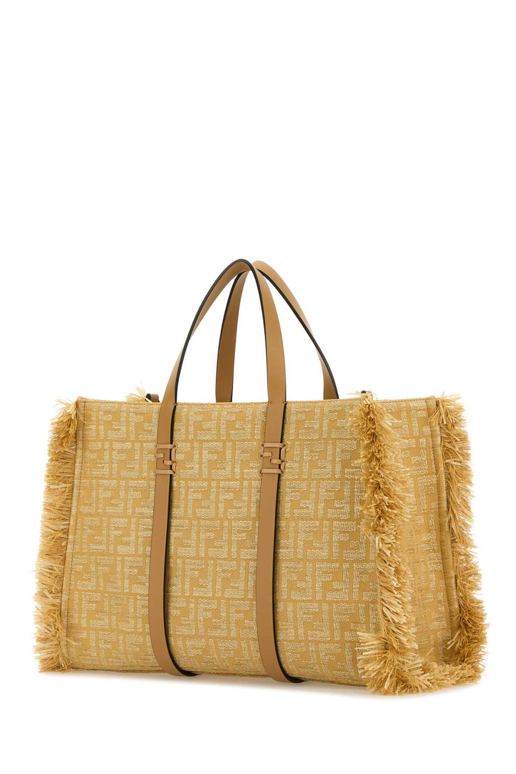 Fendi Women Embroidered Canvas Raffia Summer Shopping Bag - EZE Fashion®