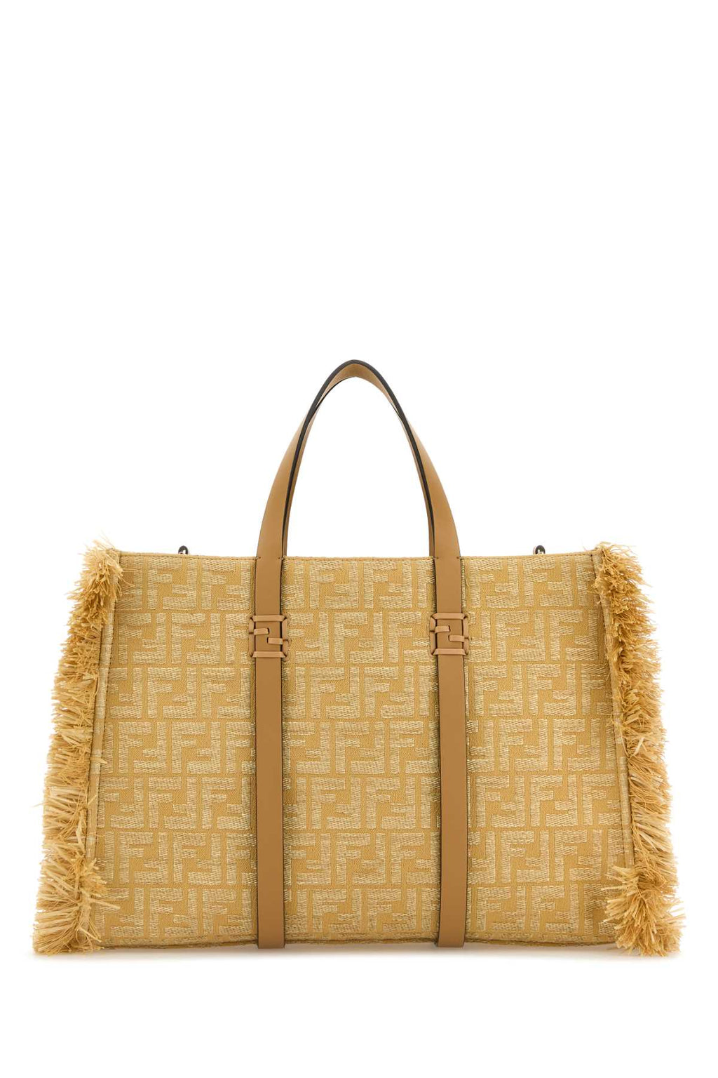 Fendi Women Embroidered Canvas Raffia Summer Shopping Bag - EZE Fashion®