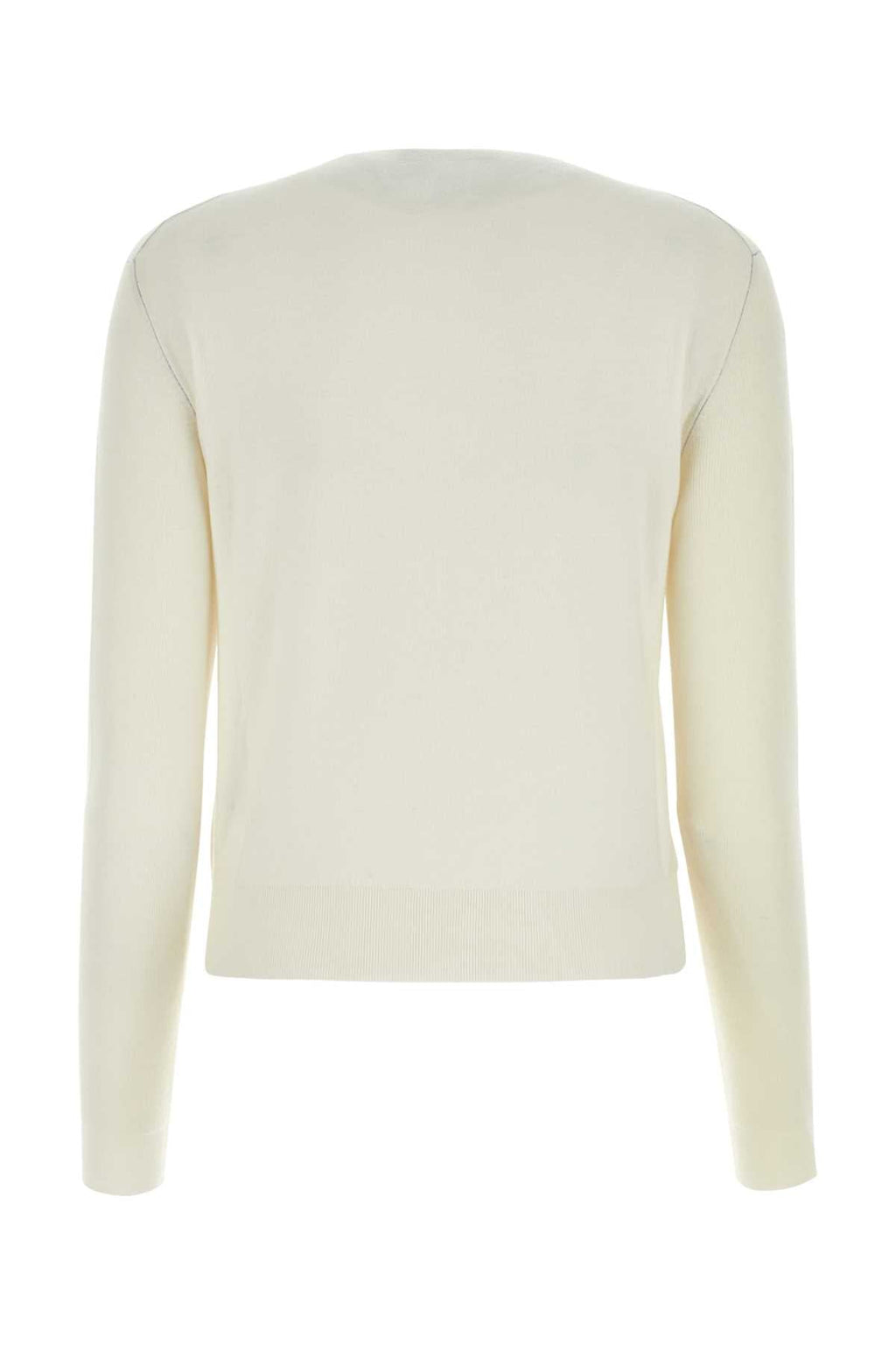 Fendi Women Ivory Stretch Cashmere Blend Sweater - EZE Fashion®