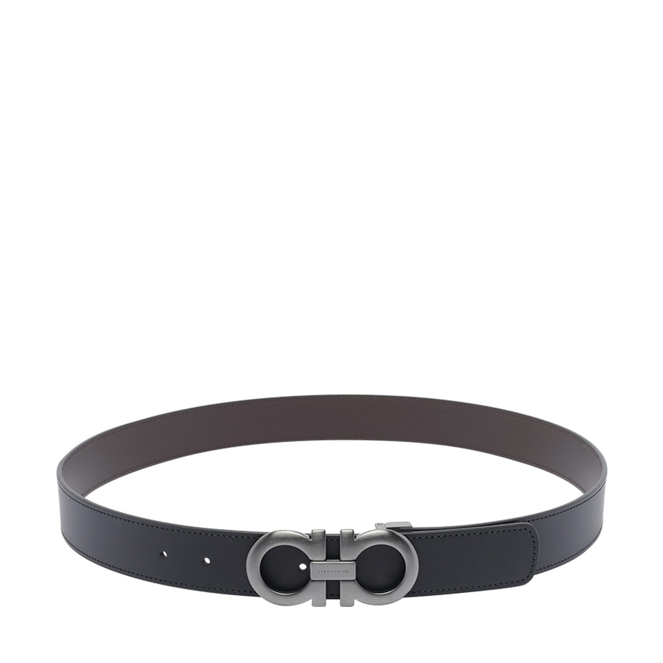 Ferragamo Men Adjustable And Reversible Double Gancini Belt - EZE Fashion®