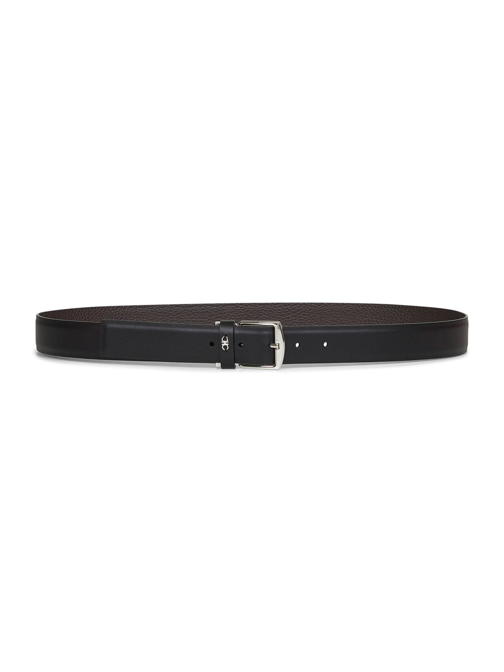 Ferragamo Men Black Leather Reversible Belt - EZE Fashion®