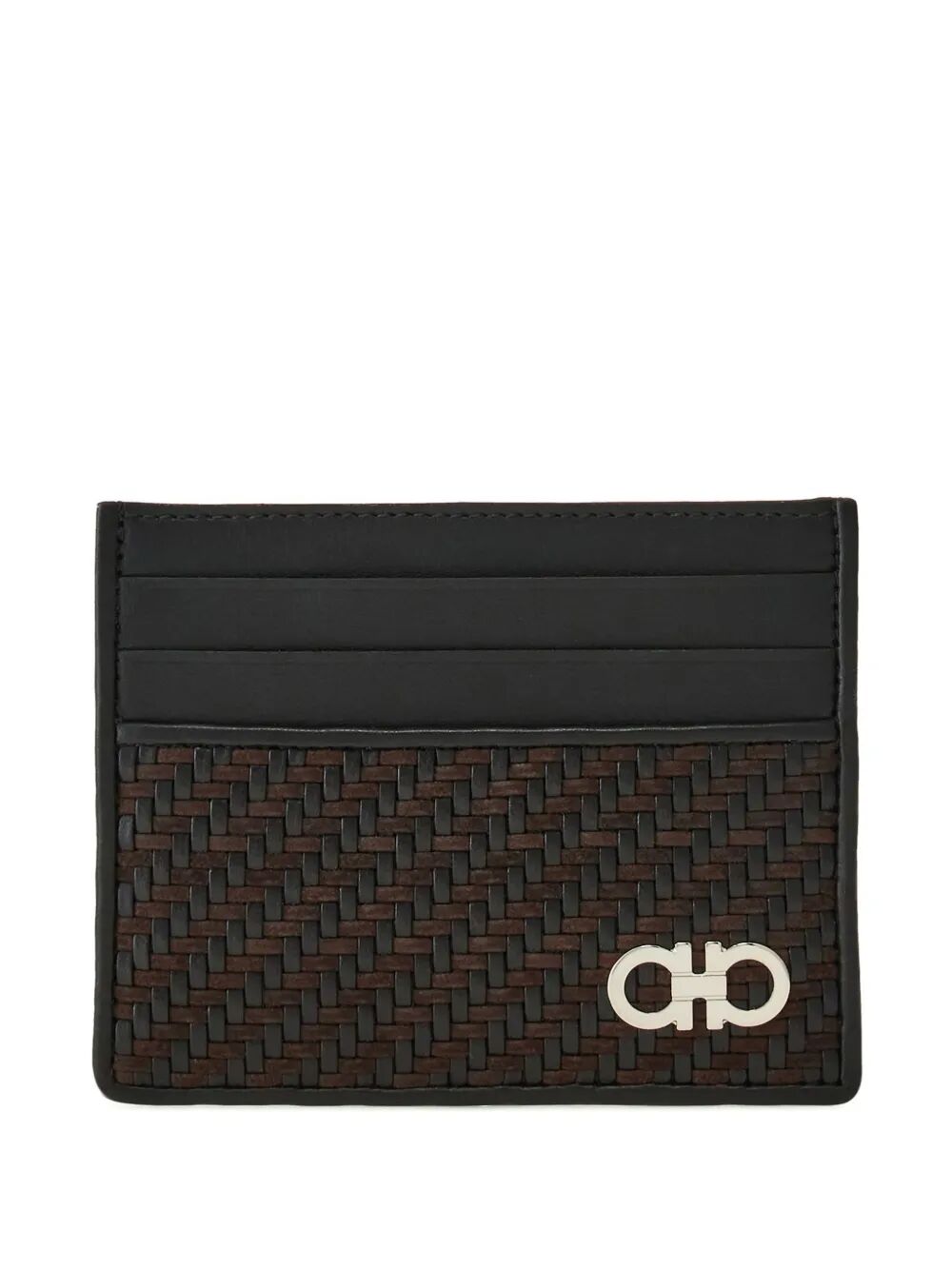 Ferragamo Men Gancini Woven Card Holder - EZE Fashion®