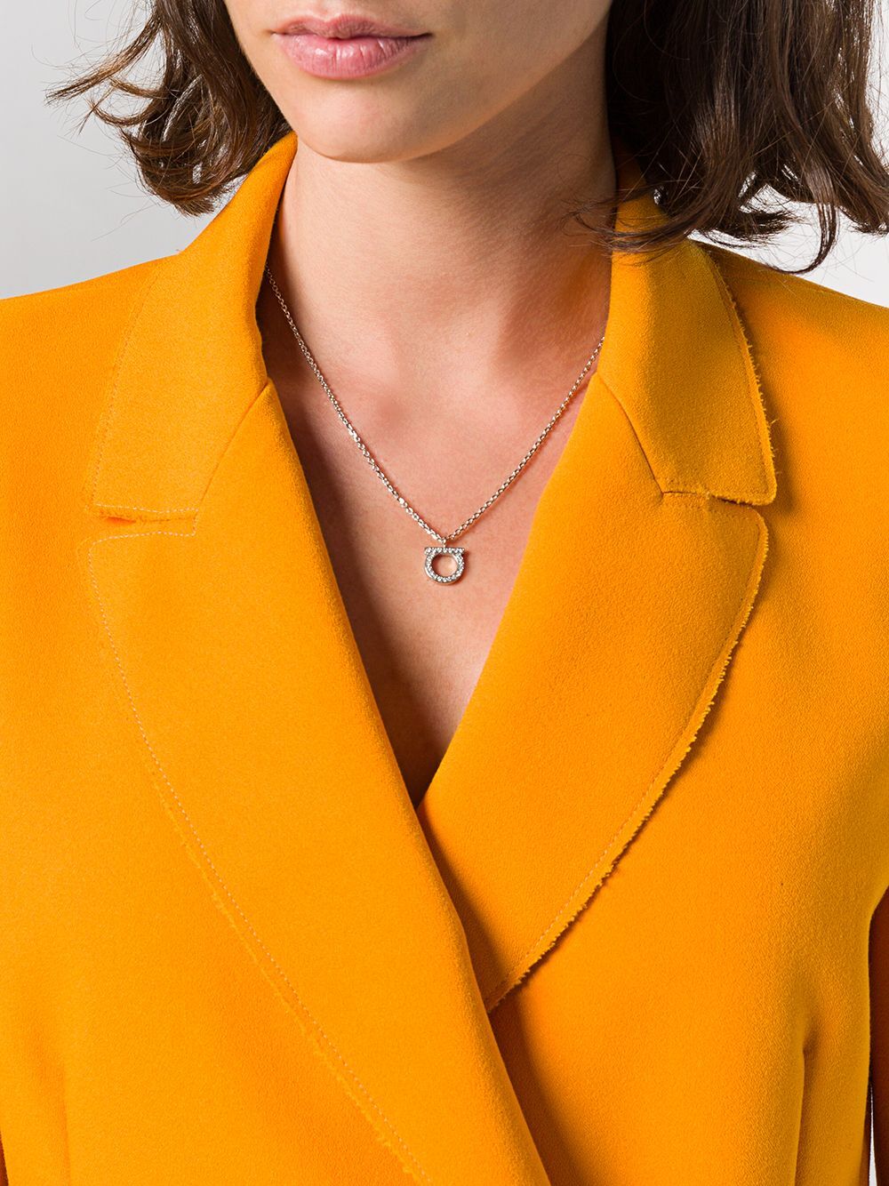 Ferragamo Women Collana Gancio Con Cristalli - EZE Fashion®