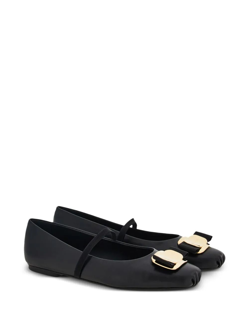 Ferragamo Women New Vara Plate Ballet Flats - EZE Fashion®