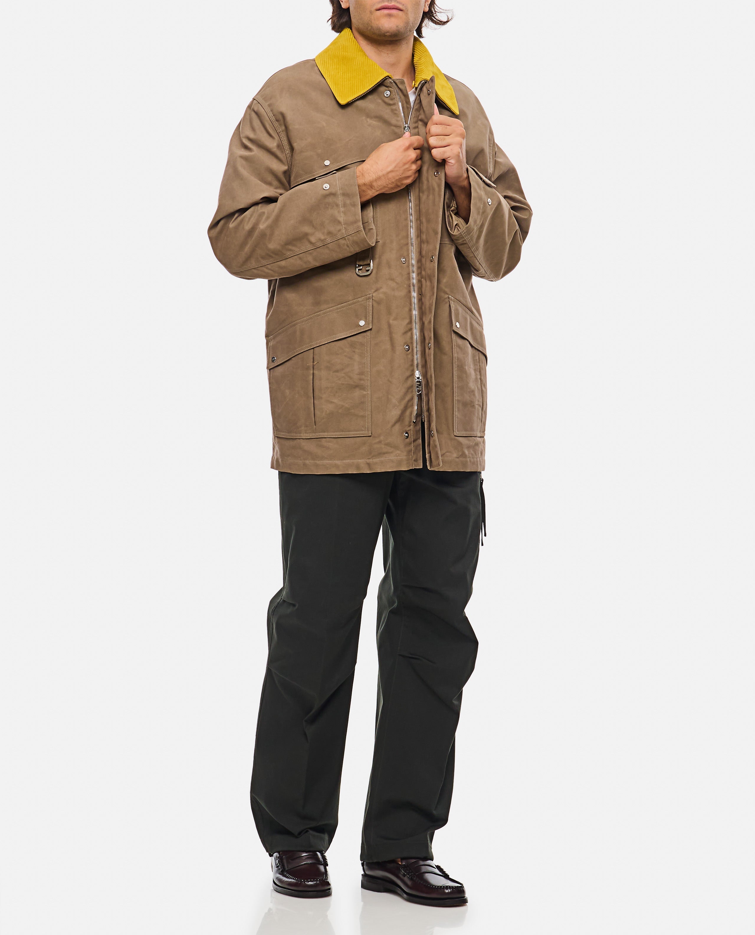 Fendi Men Blouson Oiled Reps Cotton