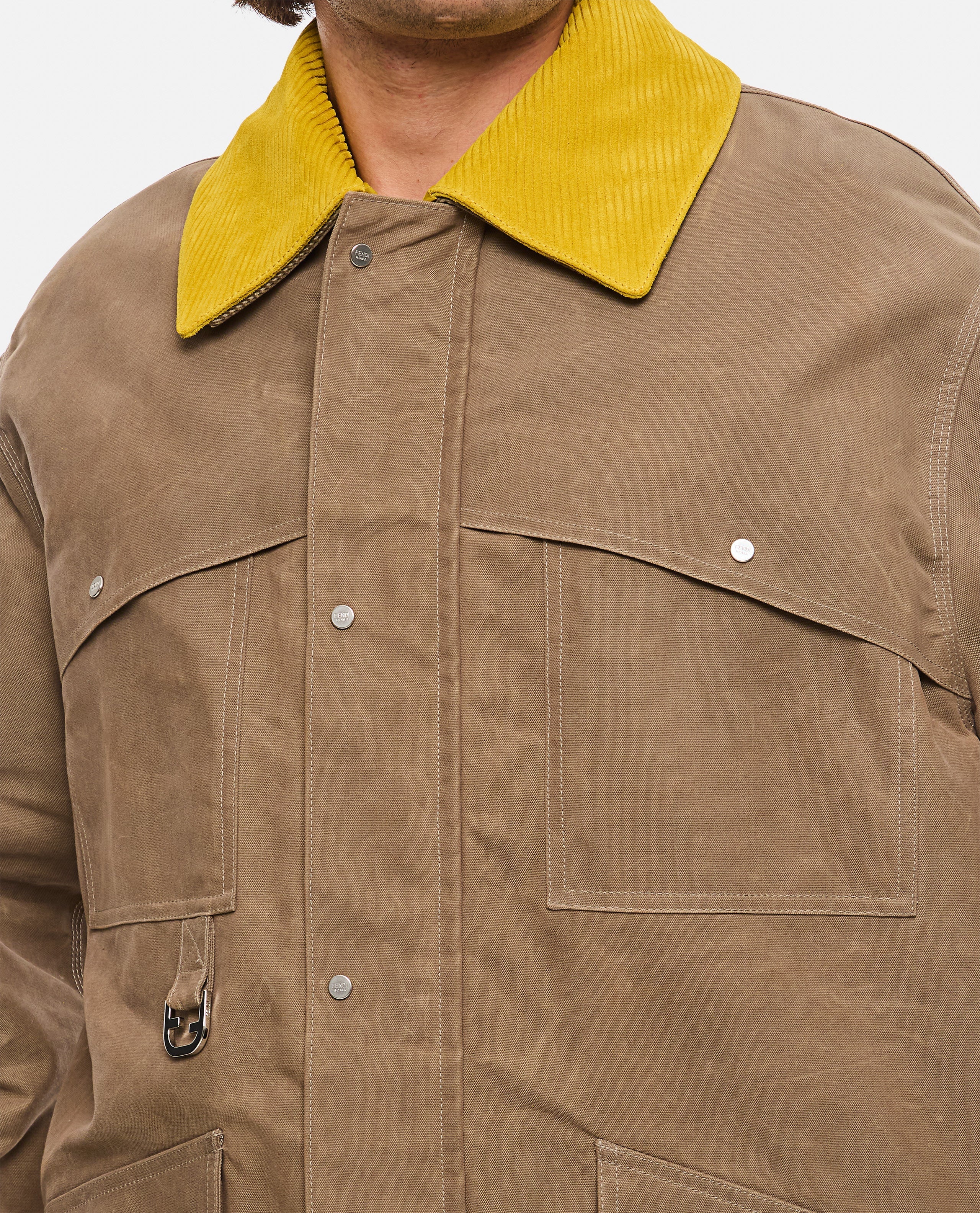 Fendi Men Blouson Oiled Reps Cotton