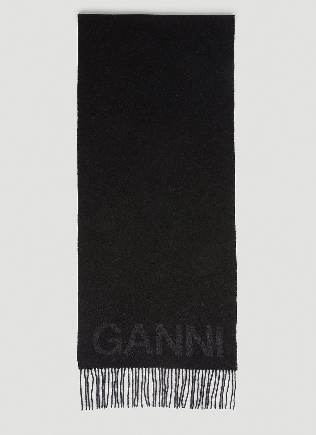 Ganni Women Fringed Scarf