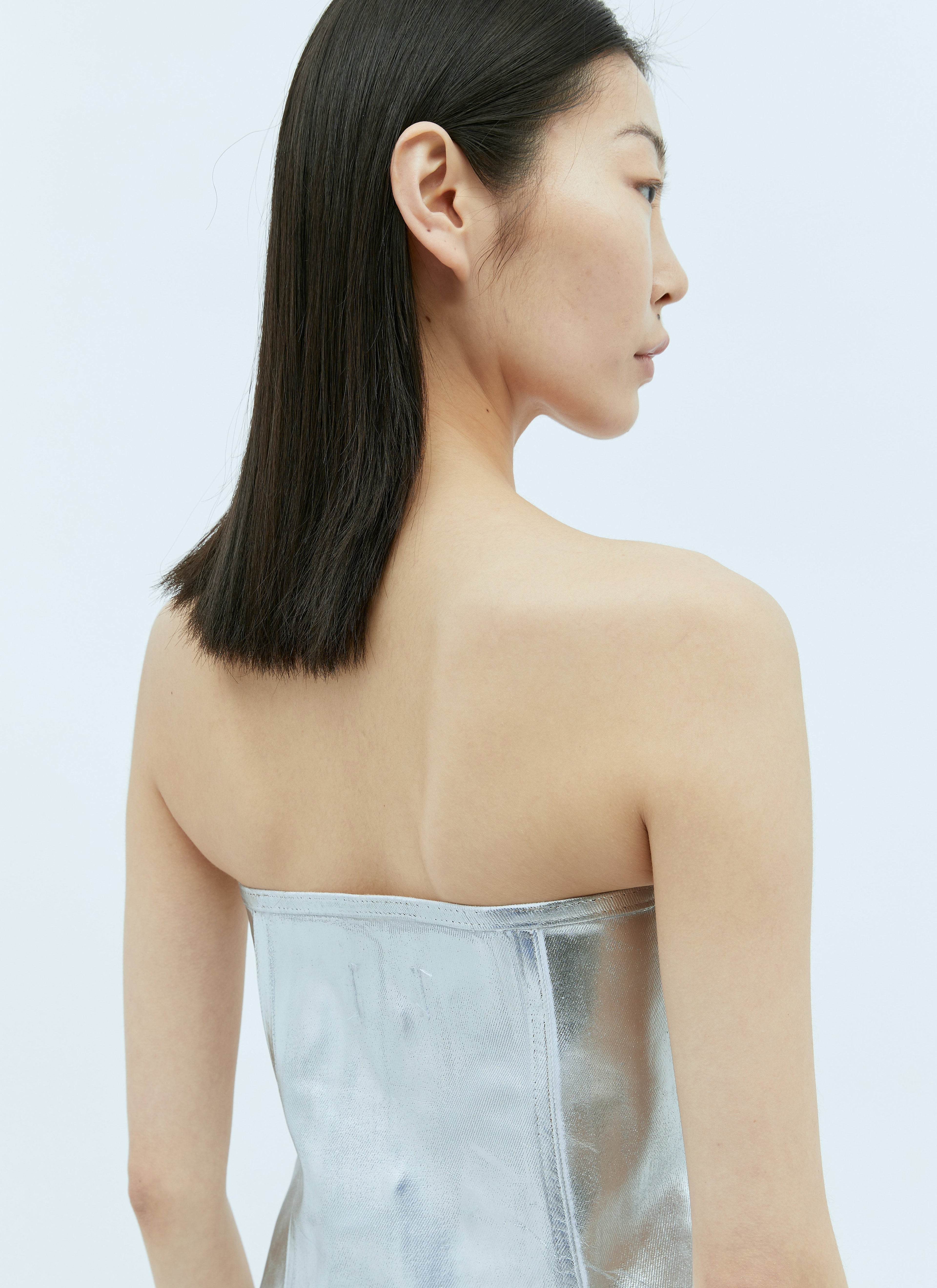 Ganni Women Foil Denim Corsage