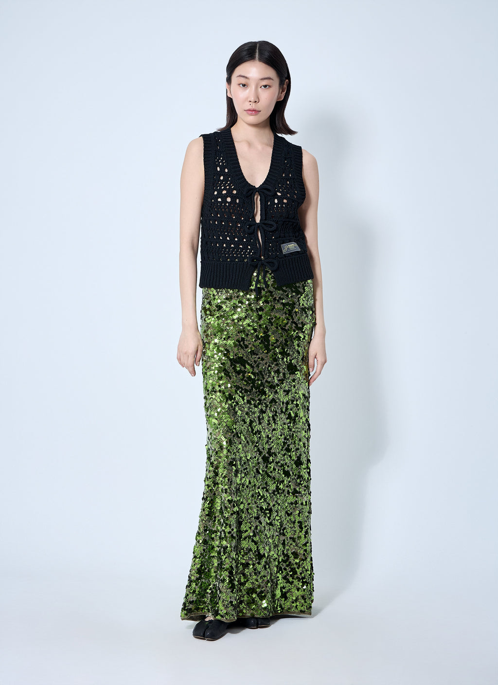 Ganni Women Logo Patch Vest