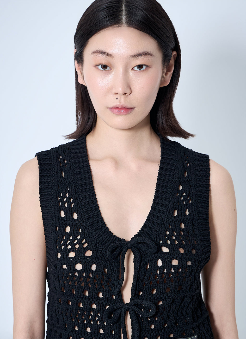 Ganni Women Logo Patch Vest