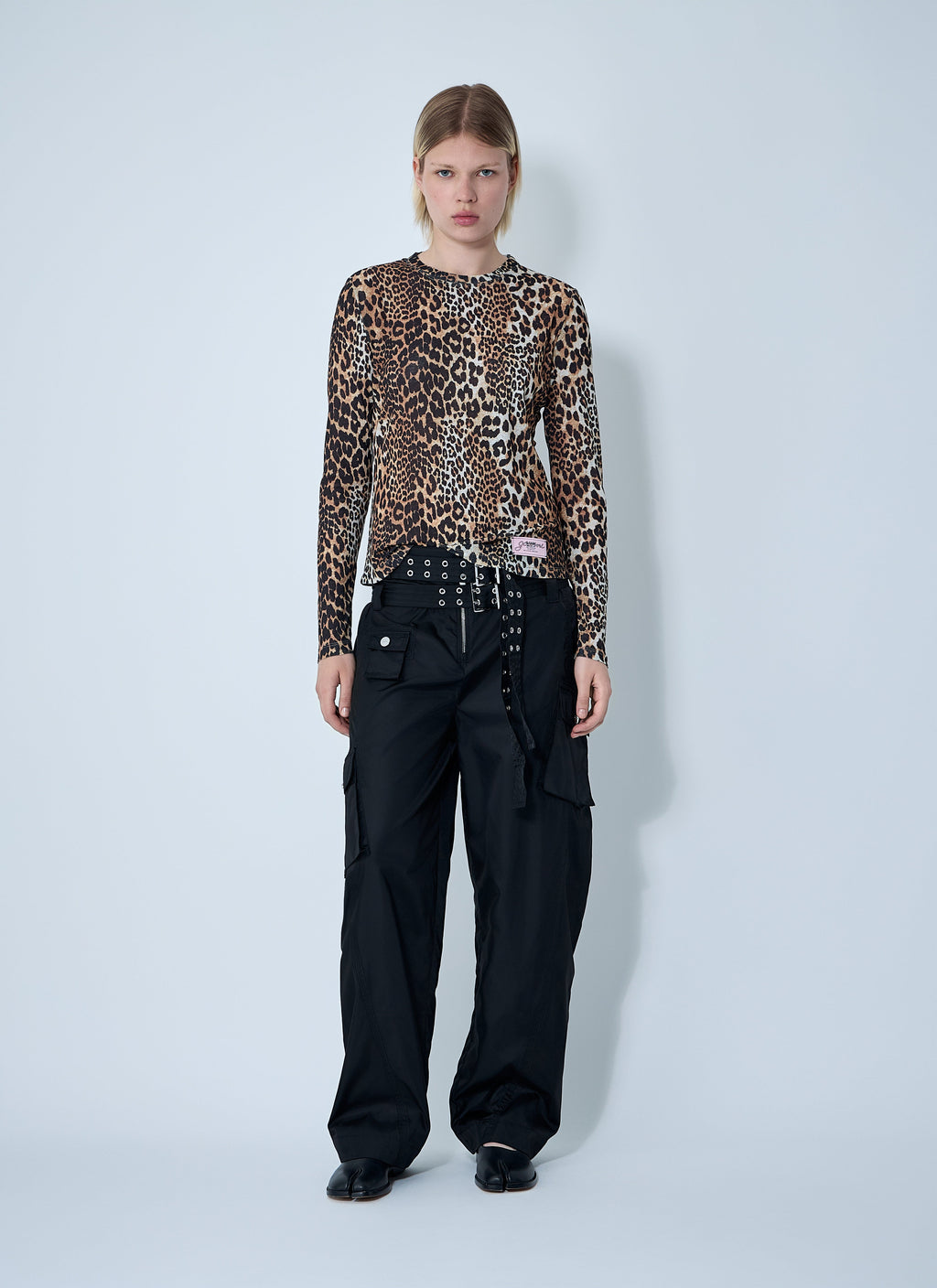 Ganni Women Mesh Top