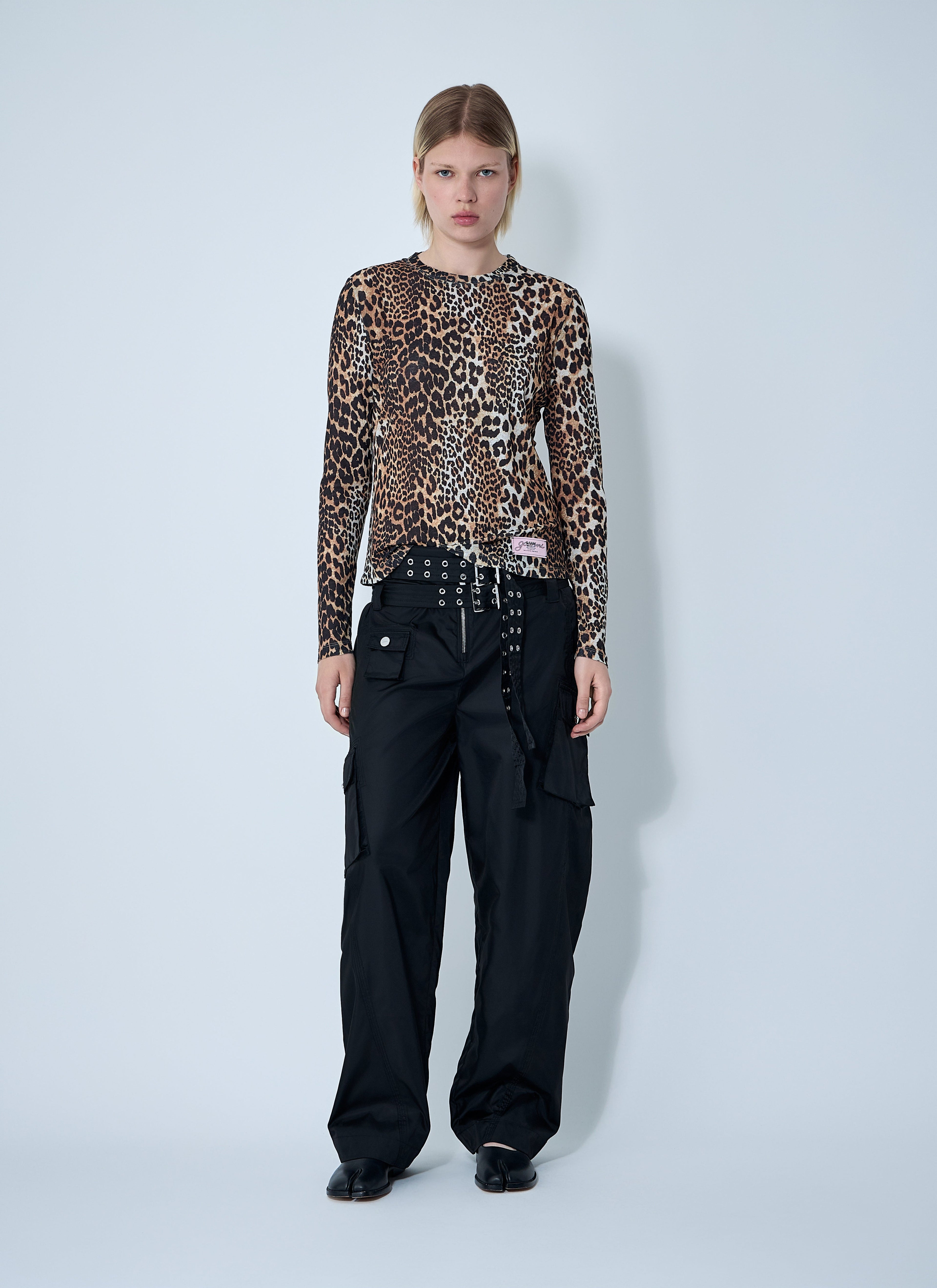 Ganni Women Mesh Top