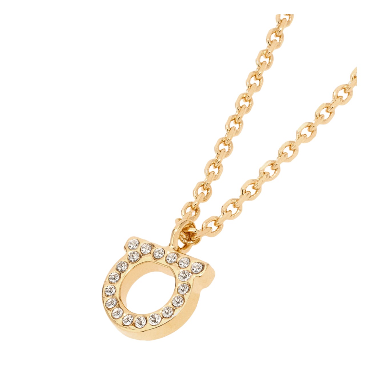 Colar Ferragamo Gancini com Cristais para Mulheres