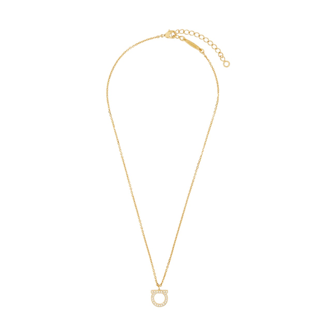 Colar Ferragamo Gancini com Cristais para Mulheres