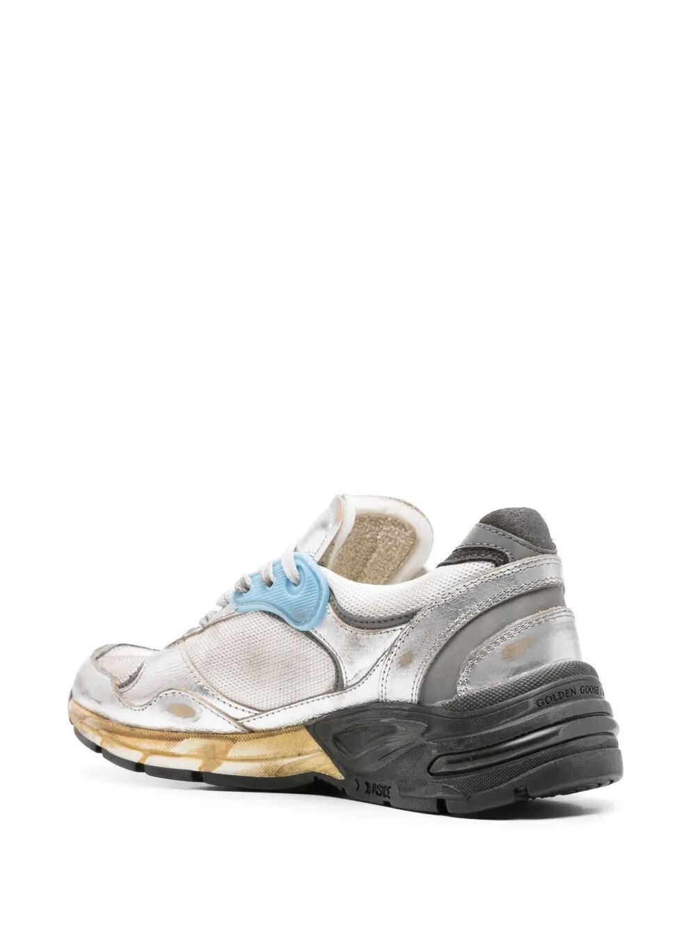 Golden Goose Women "Running Dad" Mesh And Laminated Leather Upper Suede Star Laminated Leather Toe And Tongue - EZE Fashion®