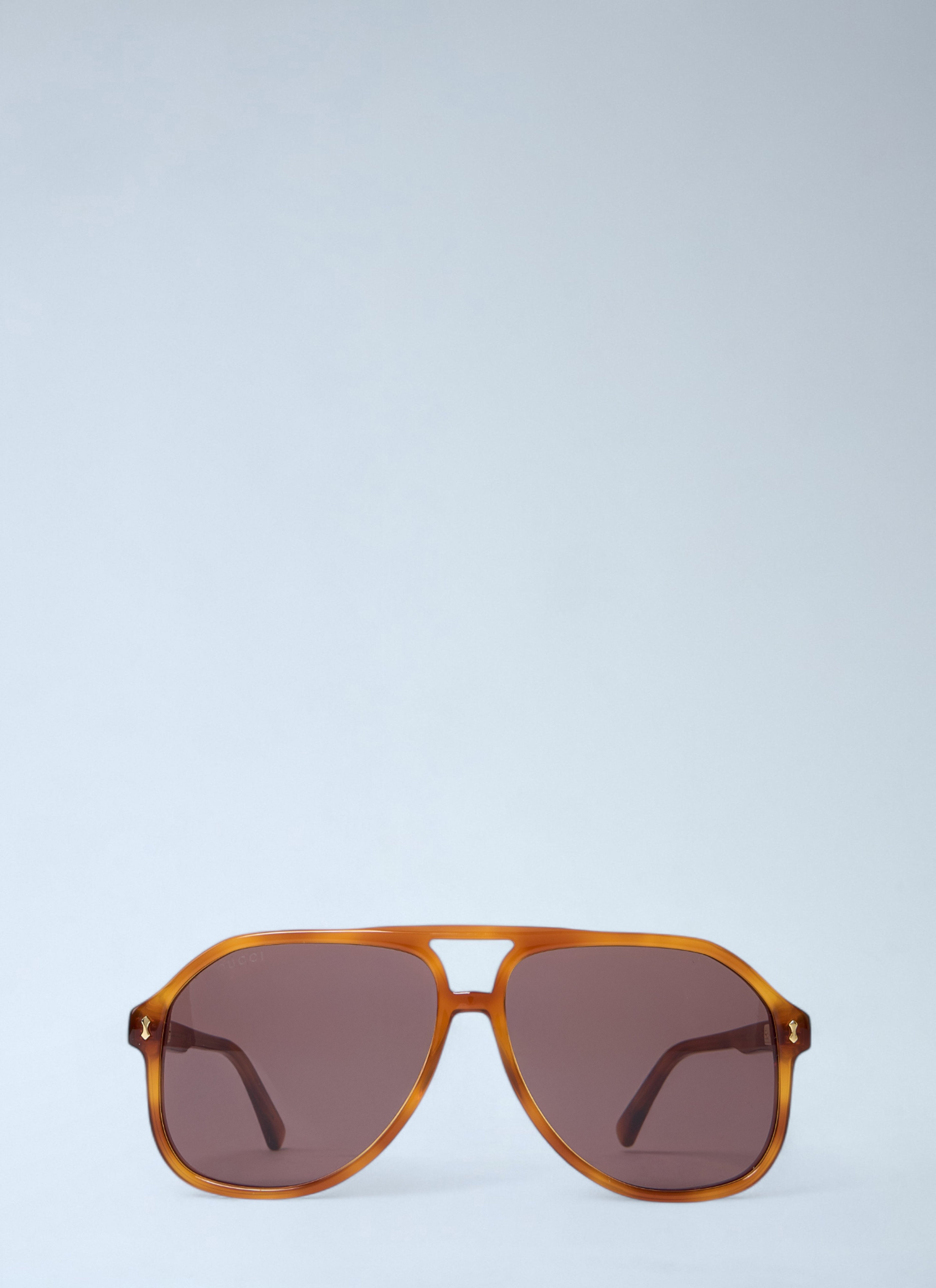 Gucci Men Aviator Tortoiseshell Sunglasses