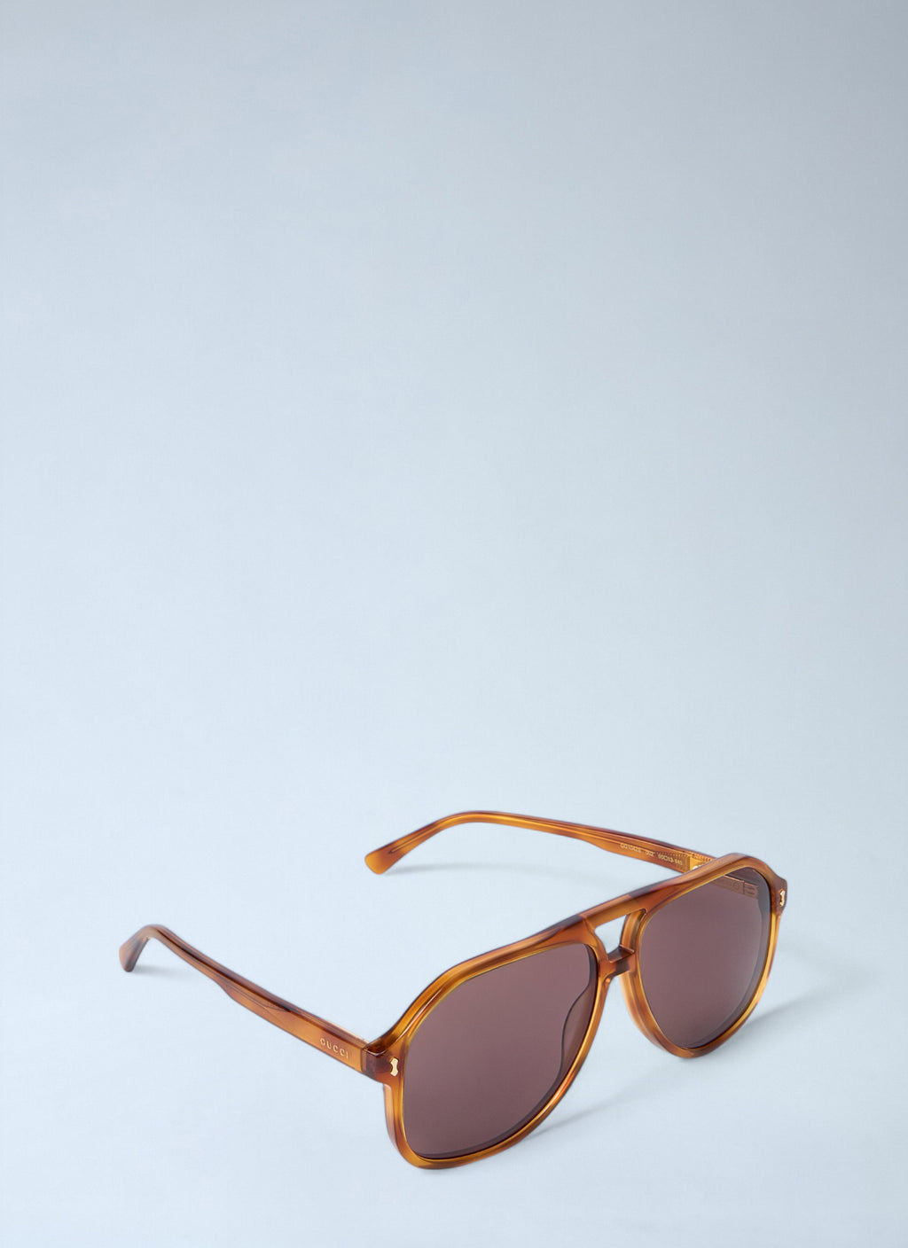 Gucci Men Aviator Tortoiseshell Sunglasses