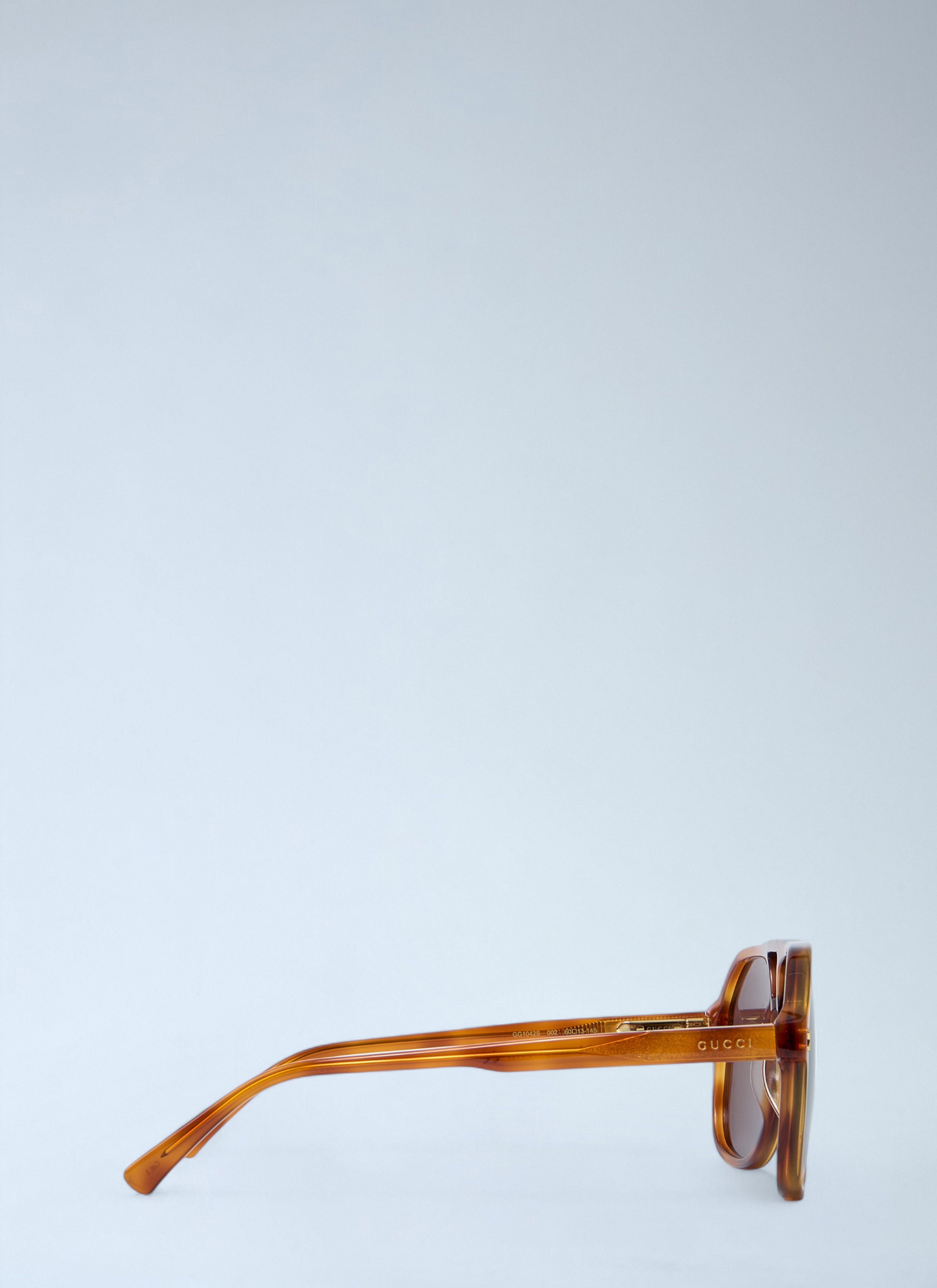 Gucci Men Aviator Tortoiseshell Sunglasses