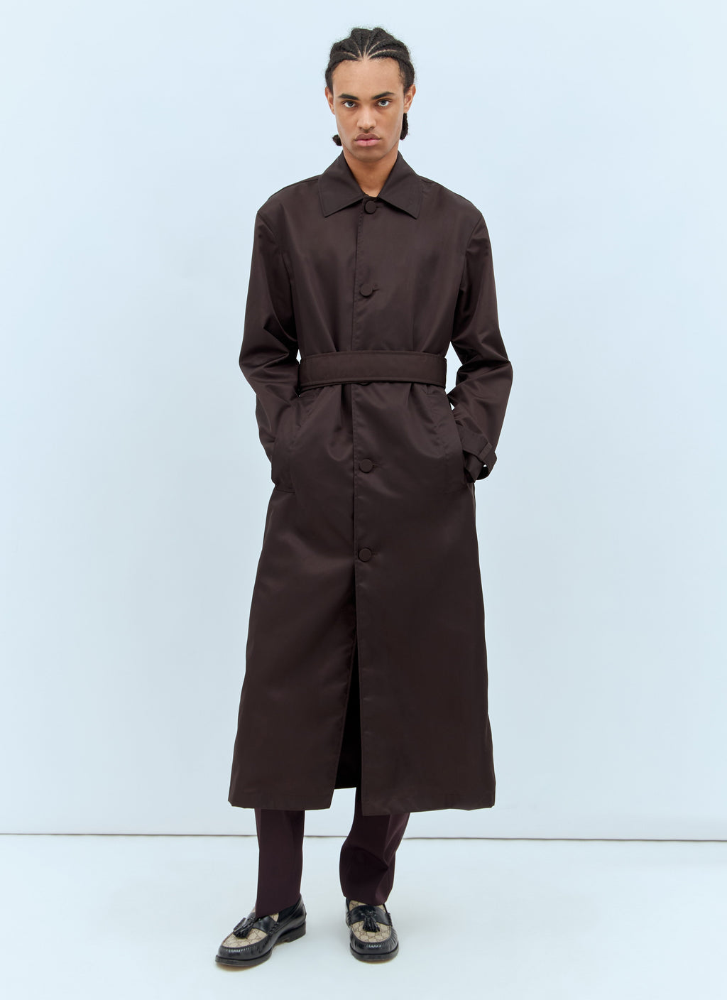 Gucci Men Gabardine Coat