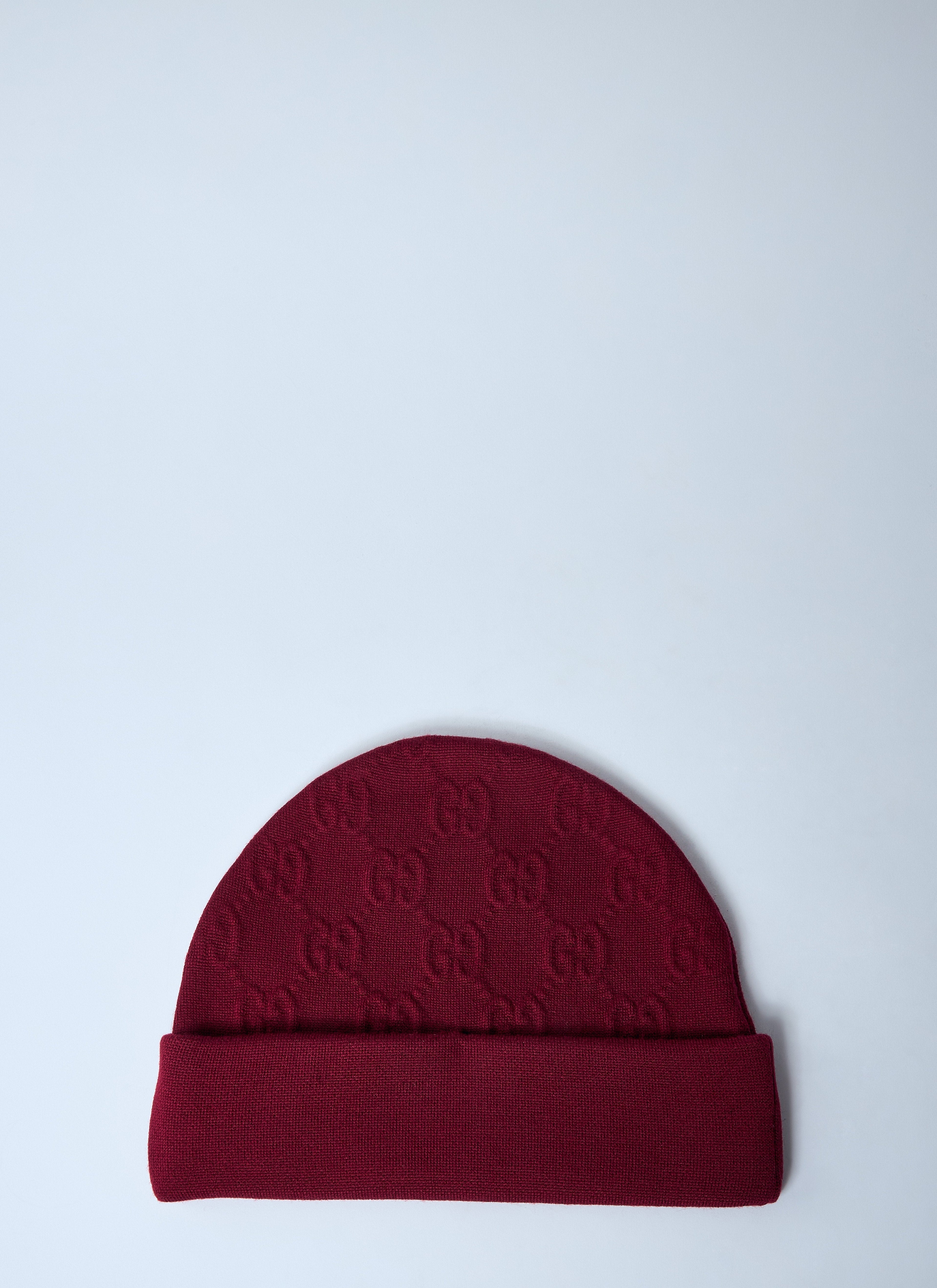 Gucci Men Gg Wool-Blend Beanie