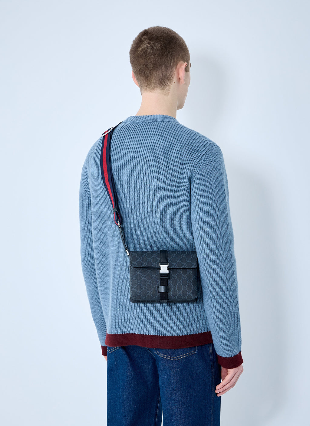 Gucci Men Mini Crossbody Gg Bag