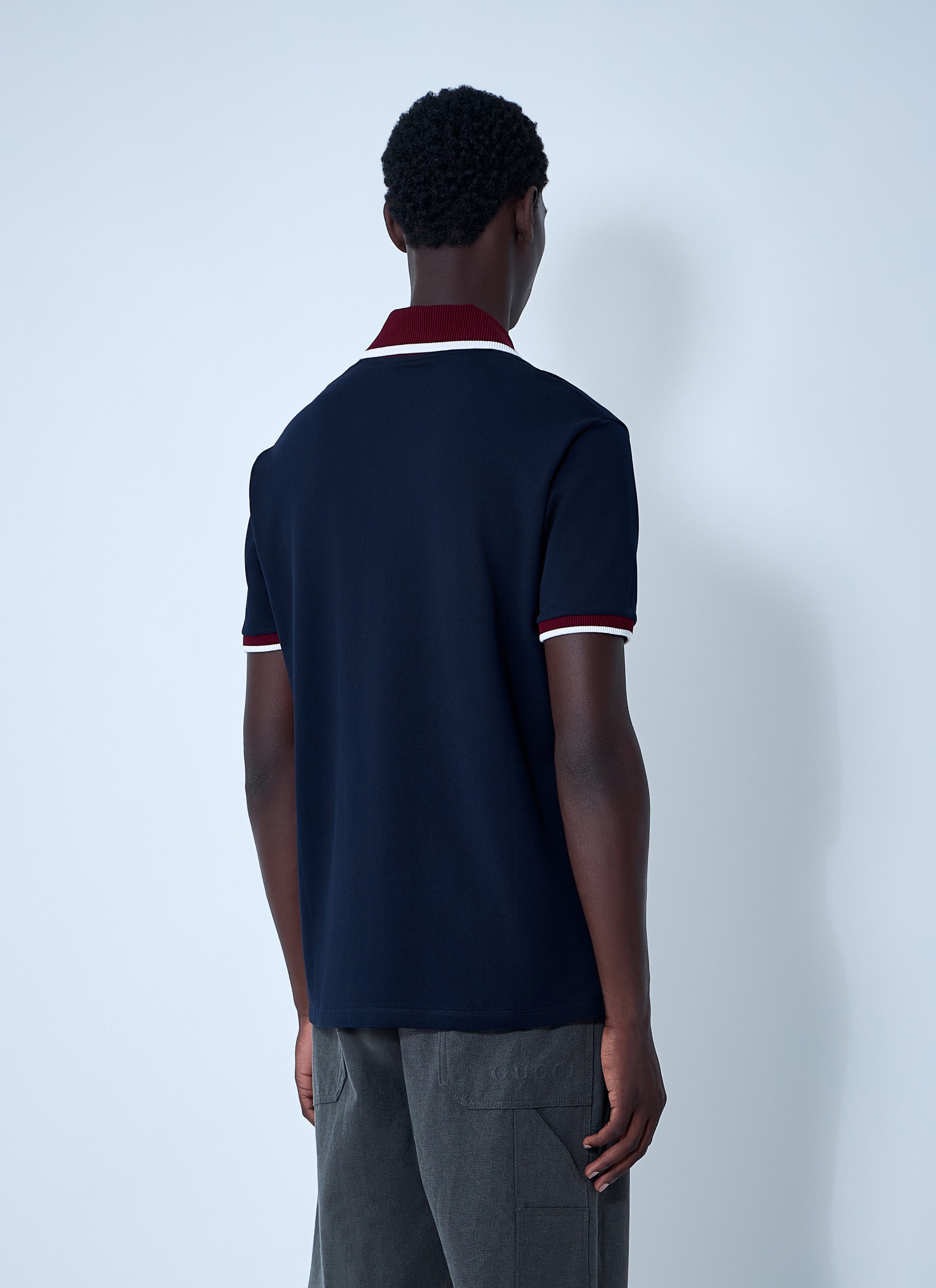 Gucci Men Logo Motif Polo Shirt