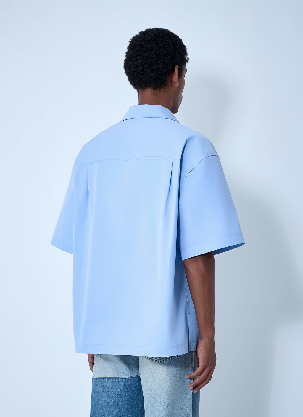 Gucci Men Logo Embroidery Camp Collar Shirt