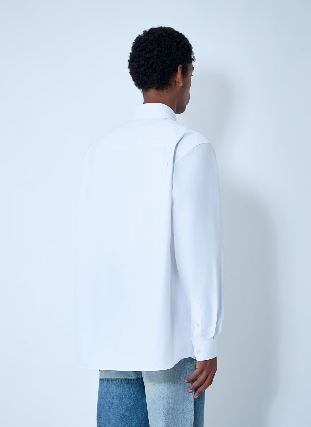 Gucci Men Logo Embroidery Button-Down Shirt