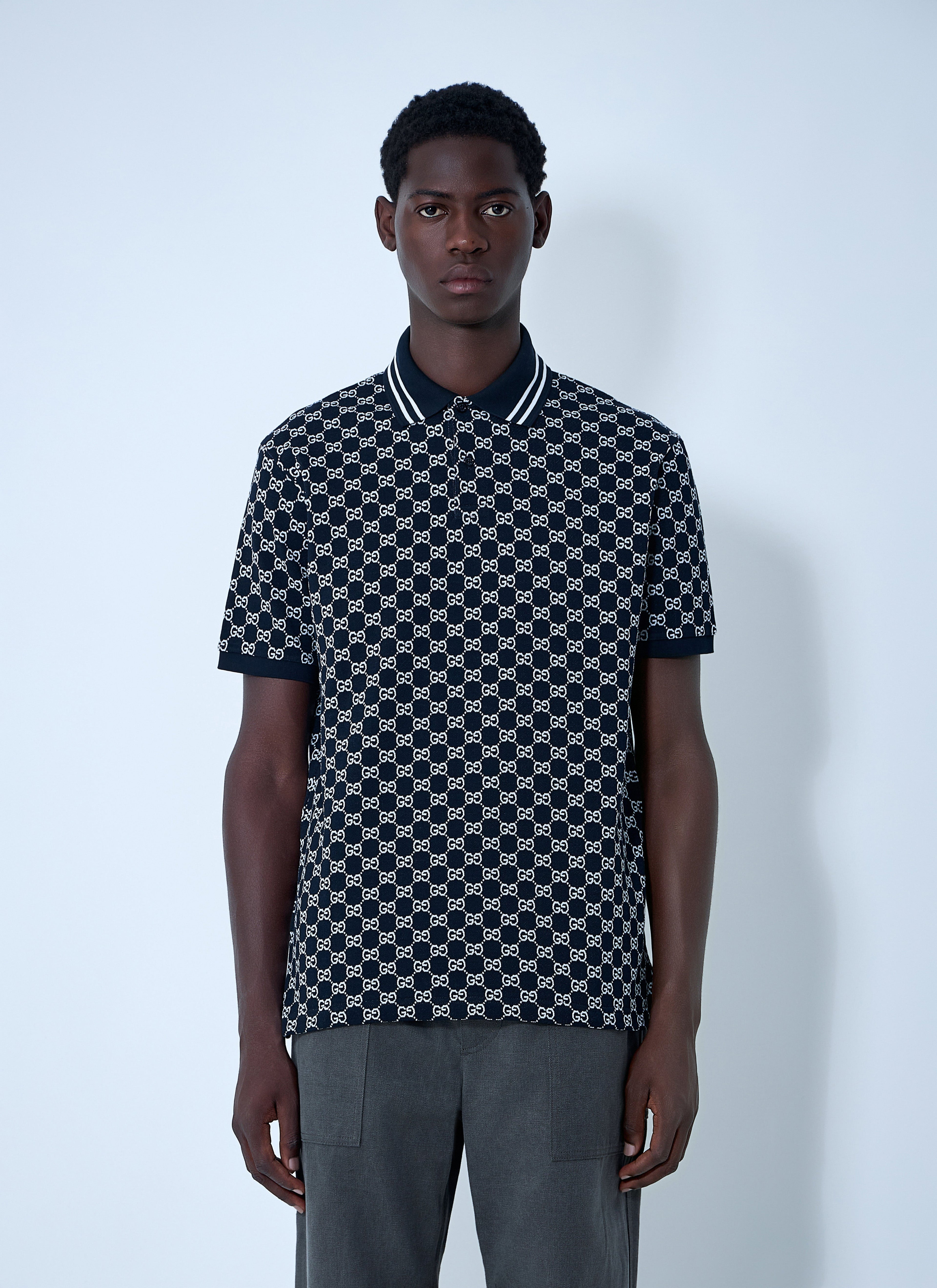 Gucci Men Interlocking G Polo Shirt