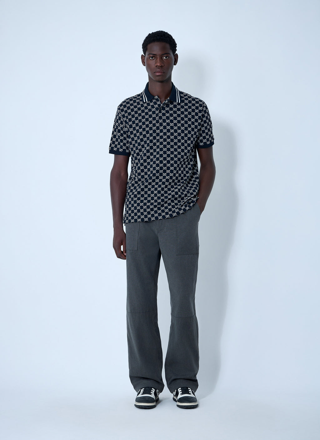 Gucci Men Interlocking G Polo Shirt