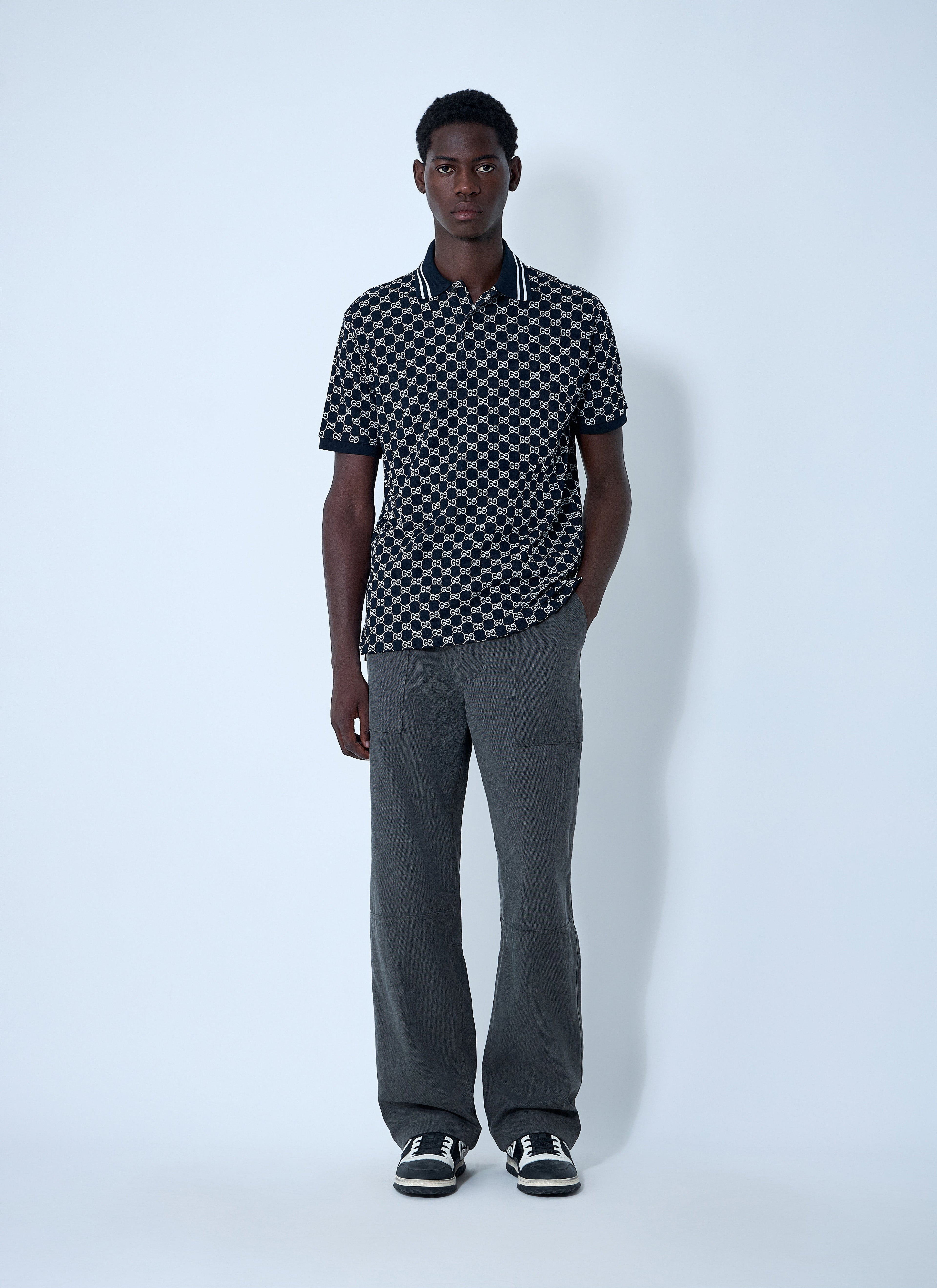 Gucci Men Interlocking G Polo Shirt