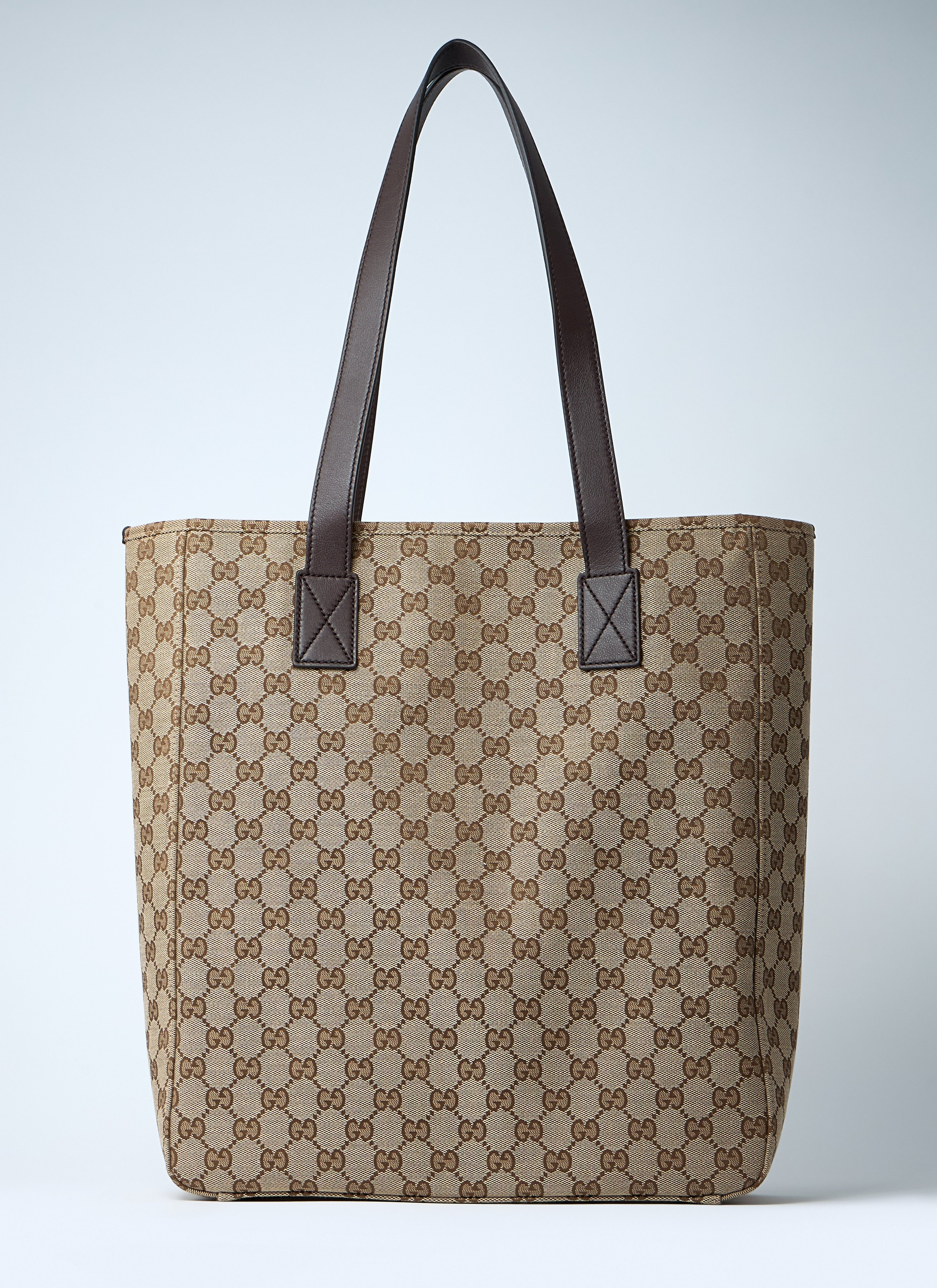 Gucci Men Medium Gg Canvas Tote Bag