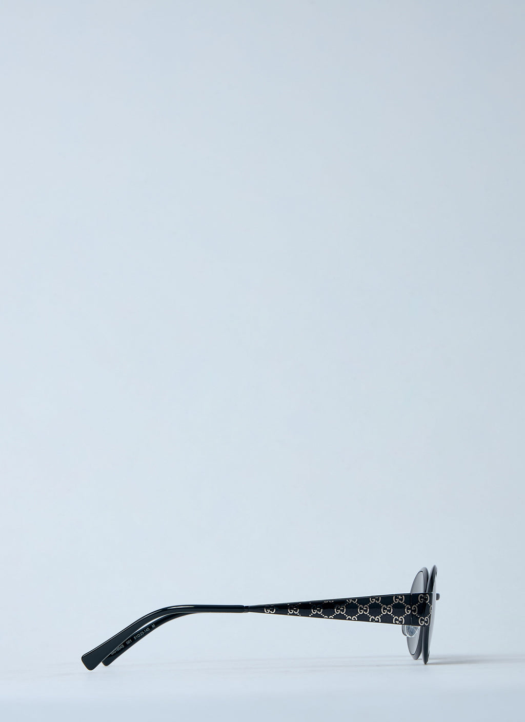 Gucci Men Monogram Metal Oval Sunglasses