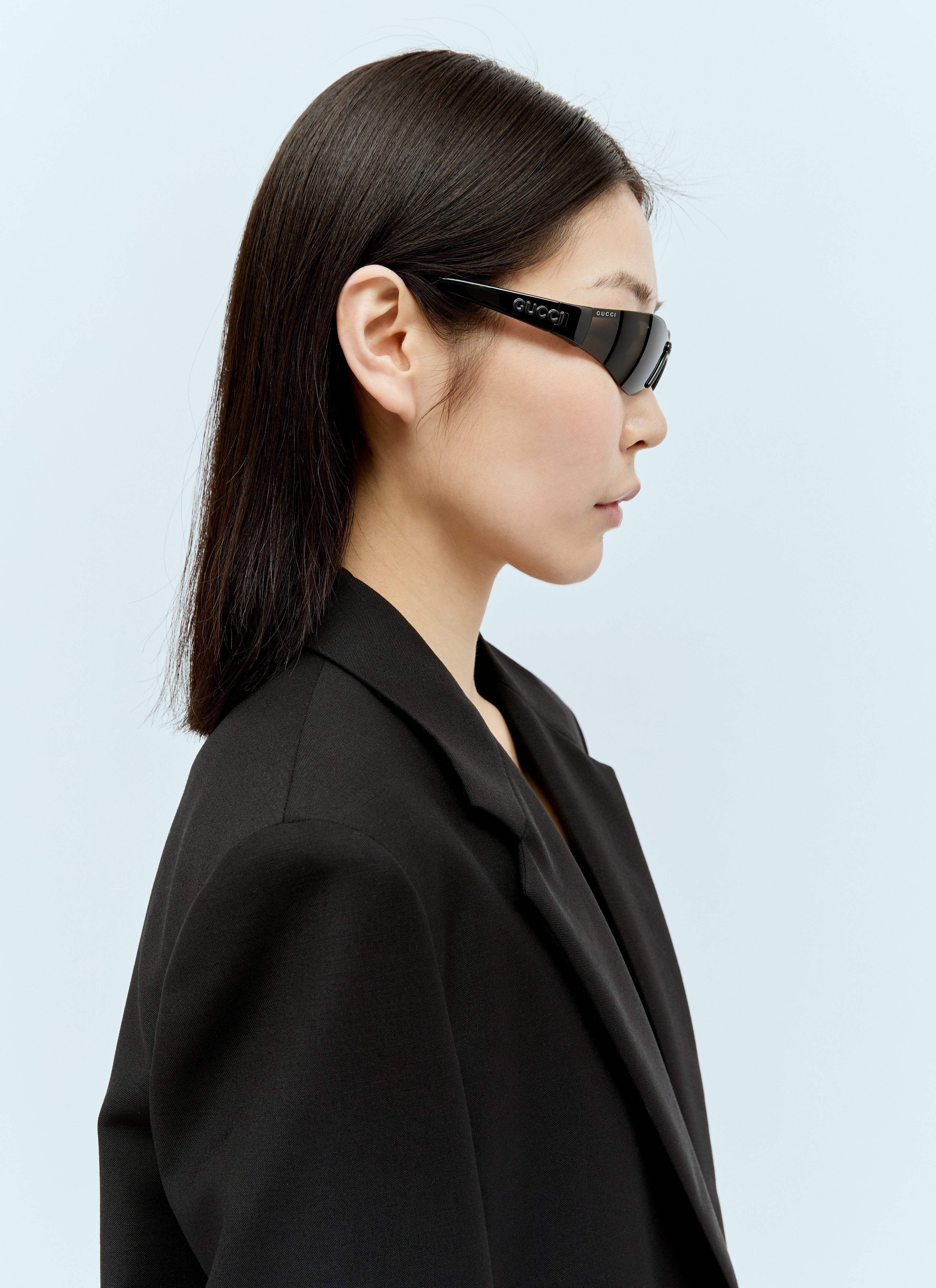 Gucci Women Mask-Shaped Frame Sunglasses