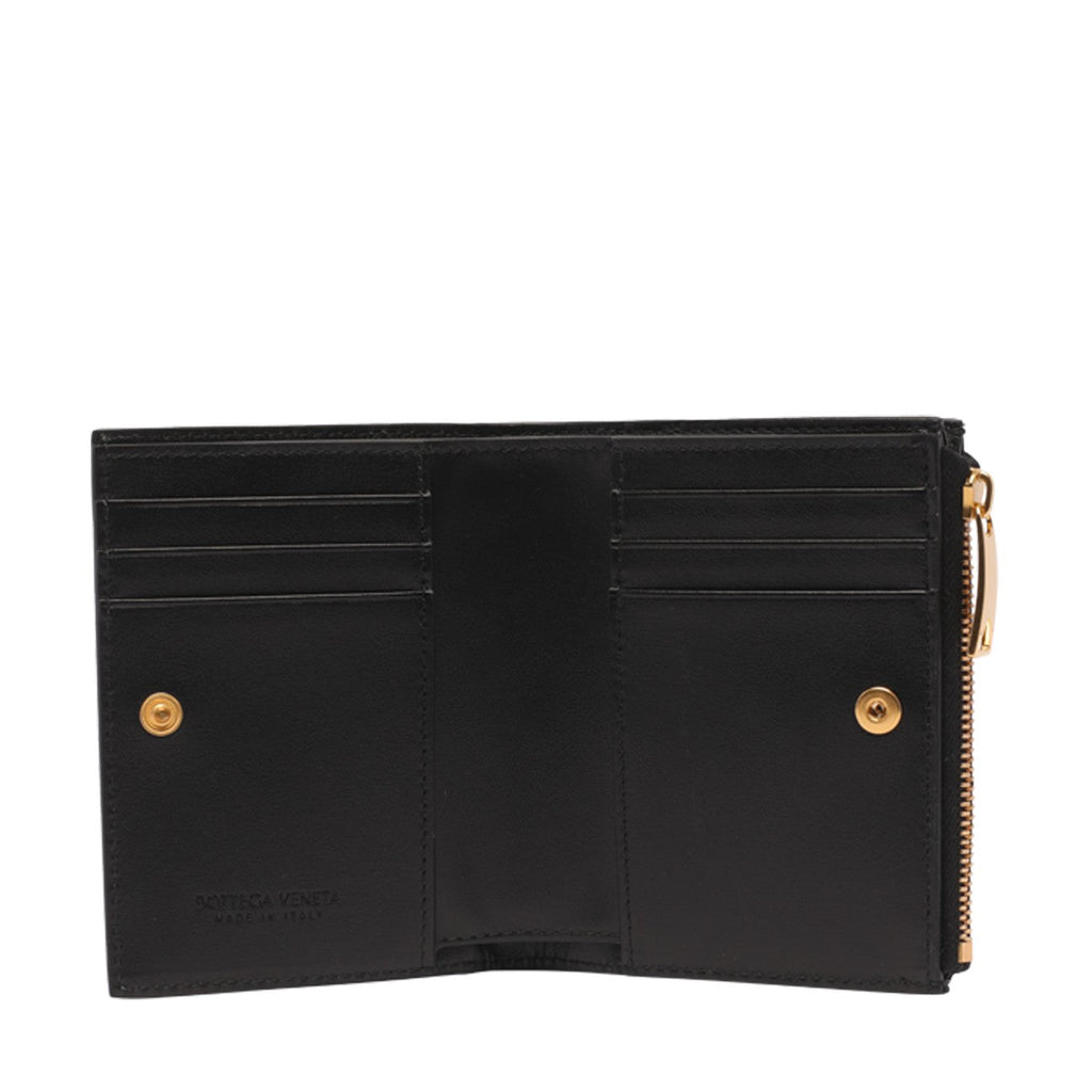 Bottega Veneta Women Intrecciato Bi-Fold Small Wallet
