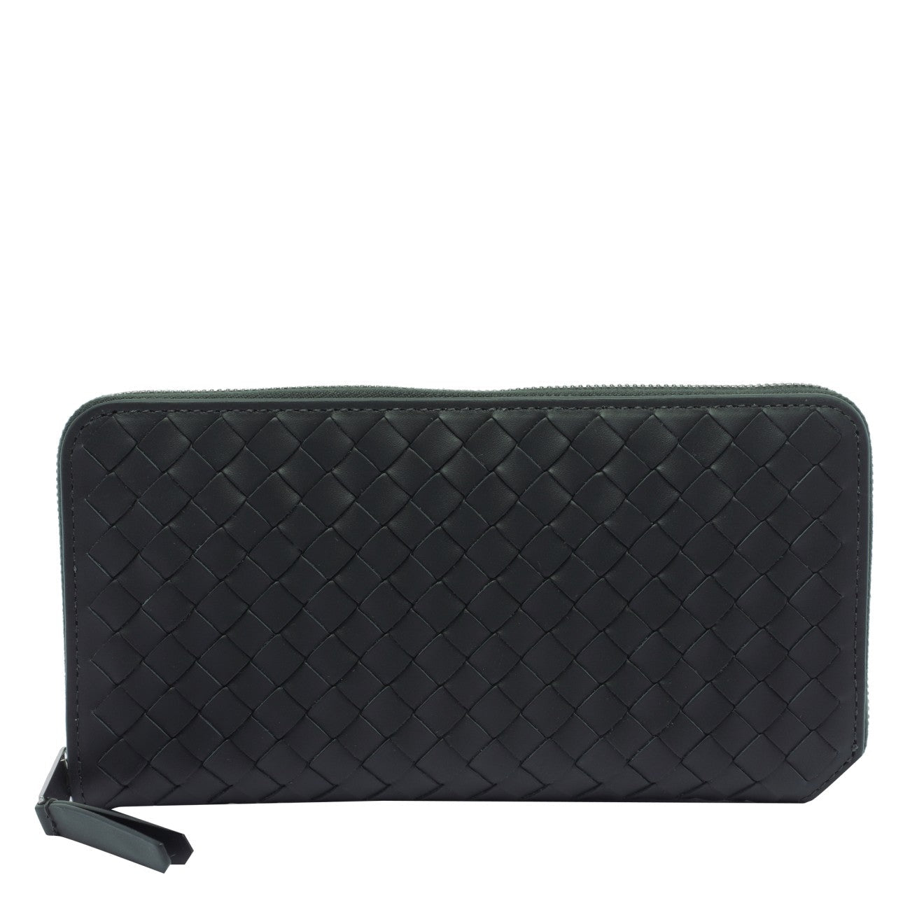 Bottega Veneta Men Intrecciato Small Zip Around Wallet