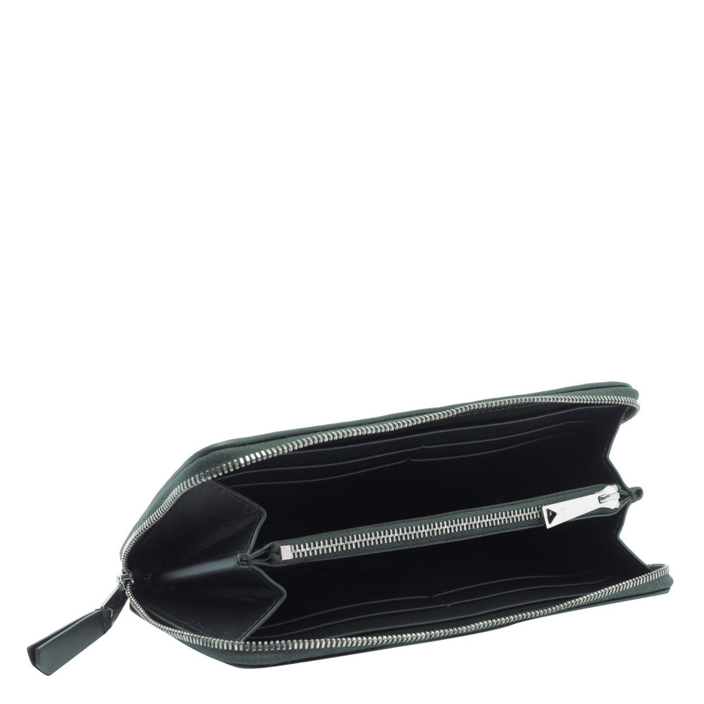 Bottega Veneta Men Intrecciato Small Zip Around Wallet