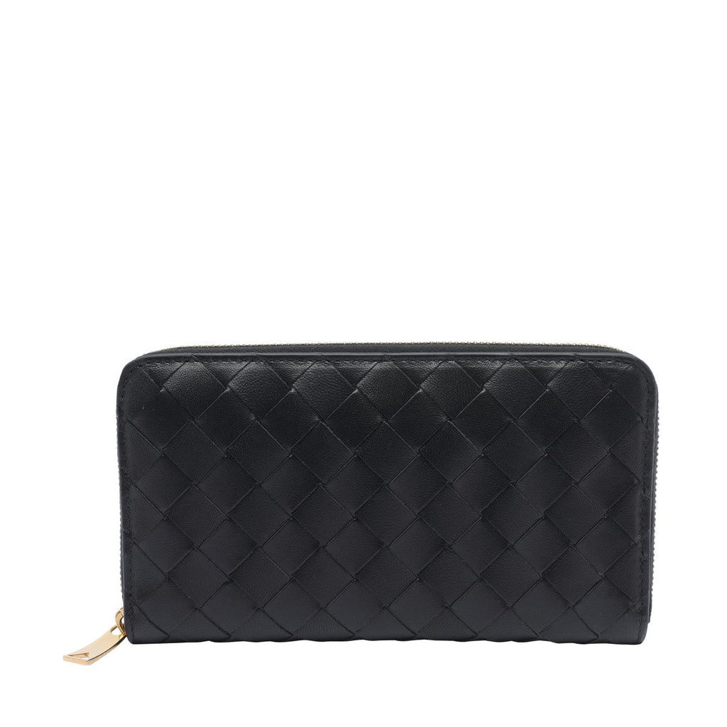 Bottega Veneta Women Intrecciato Zip Around Wallet