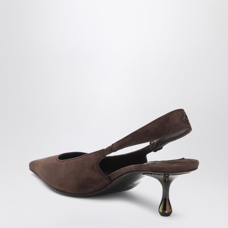 Jimmy Choo Amel 50 Pumps In Chocolate Colour Women - EZE Fashion®