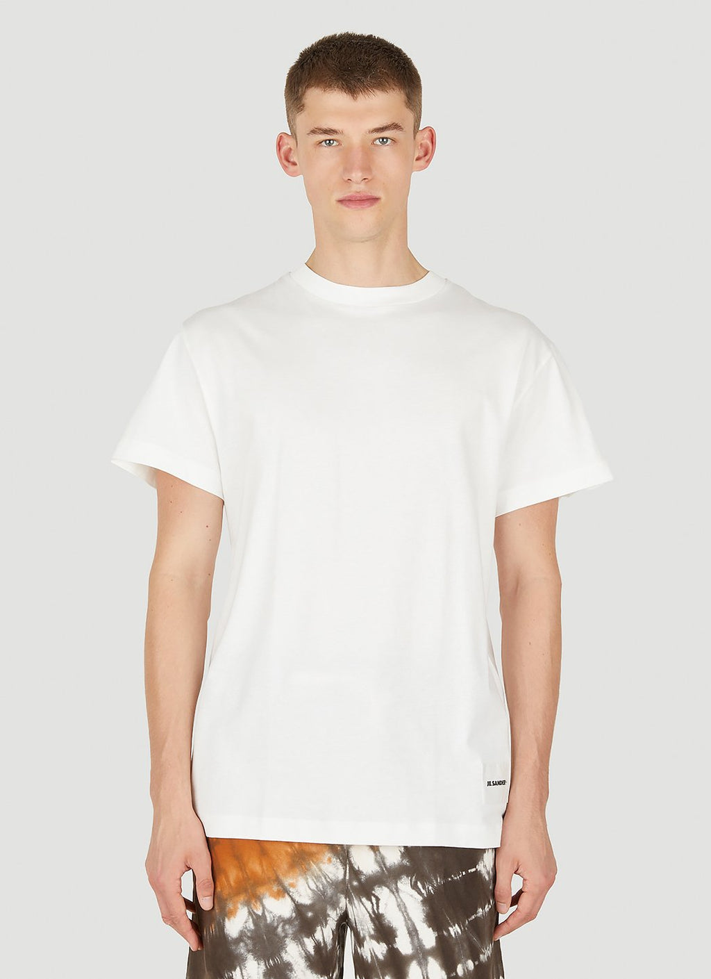 Jil Sander Men Set Of Three Logo Print T-Shirts