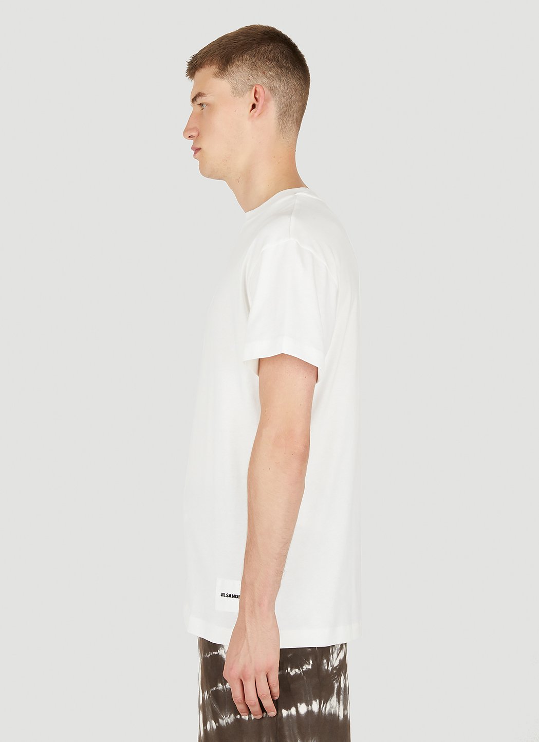 Jil Sander Men Set Of Three Logo Print T-Shirts