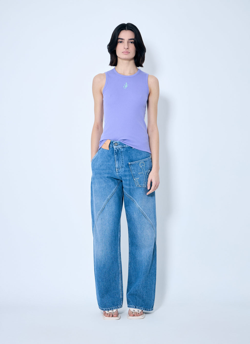 Jw Anderson Women Anchor Logo Tank Top