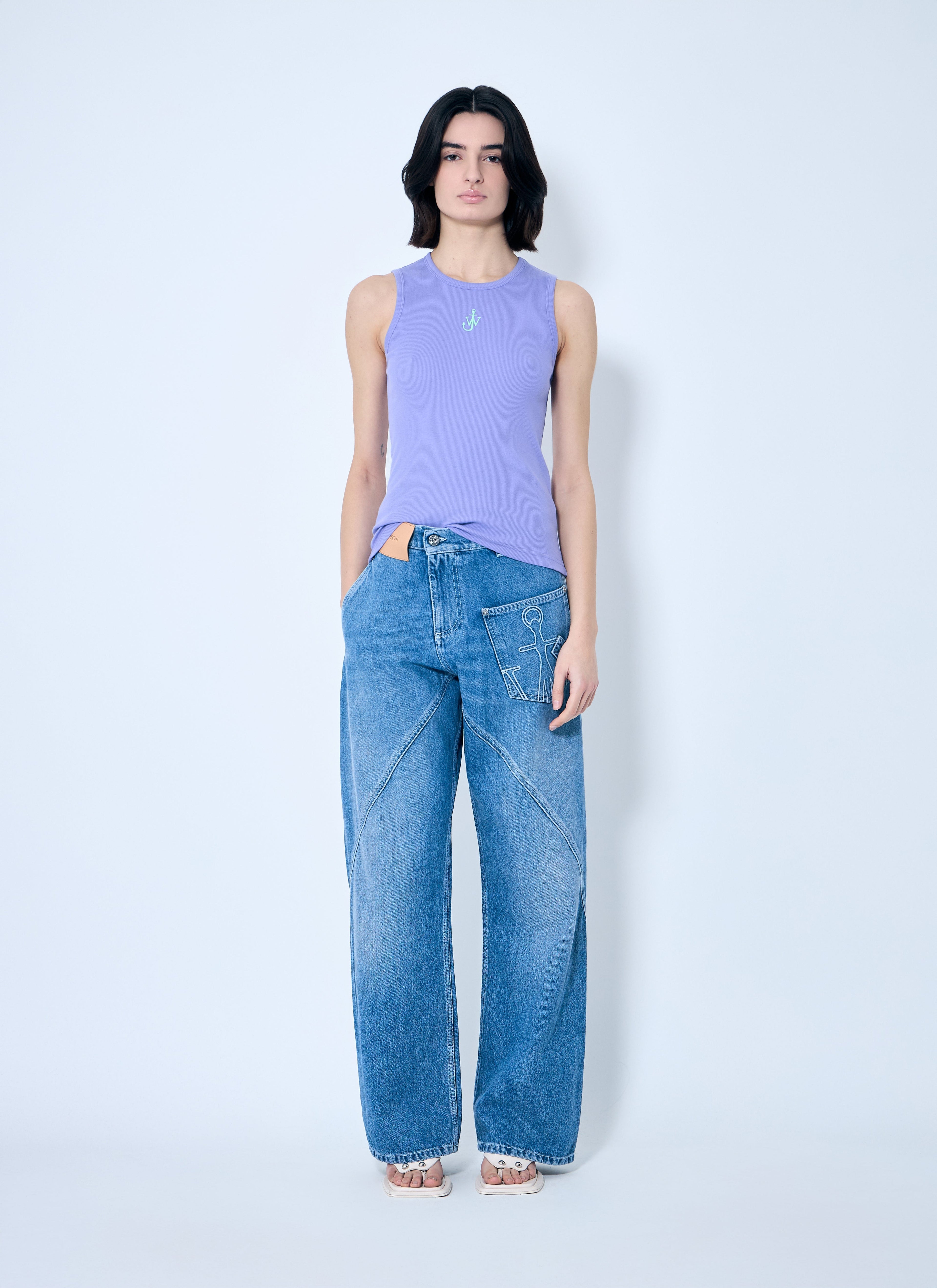 Jw Anderson Women Anchor Logo Tank Top