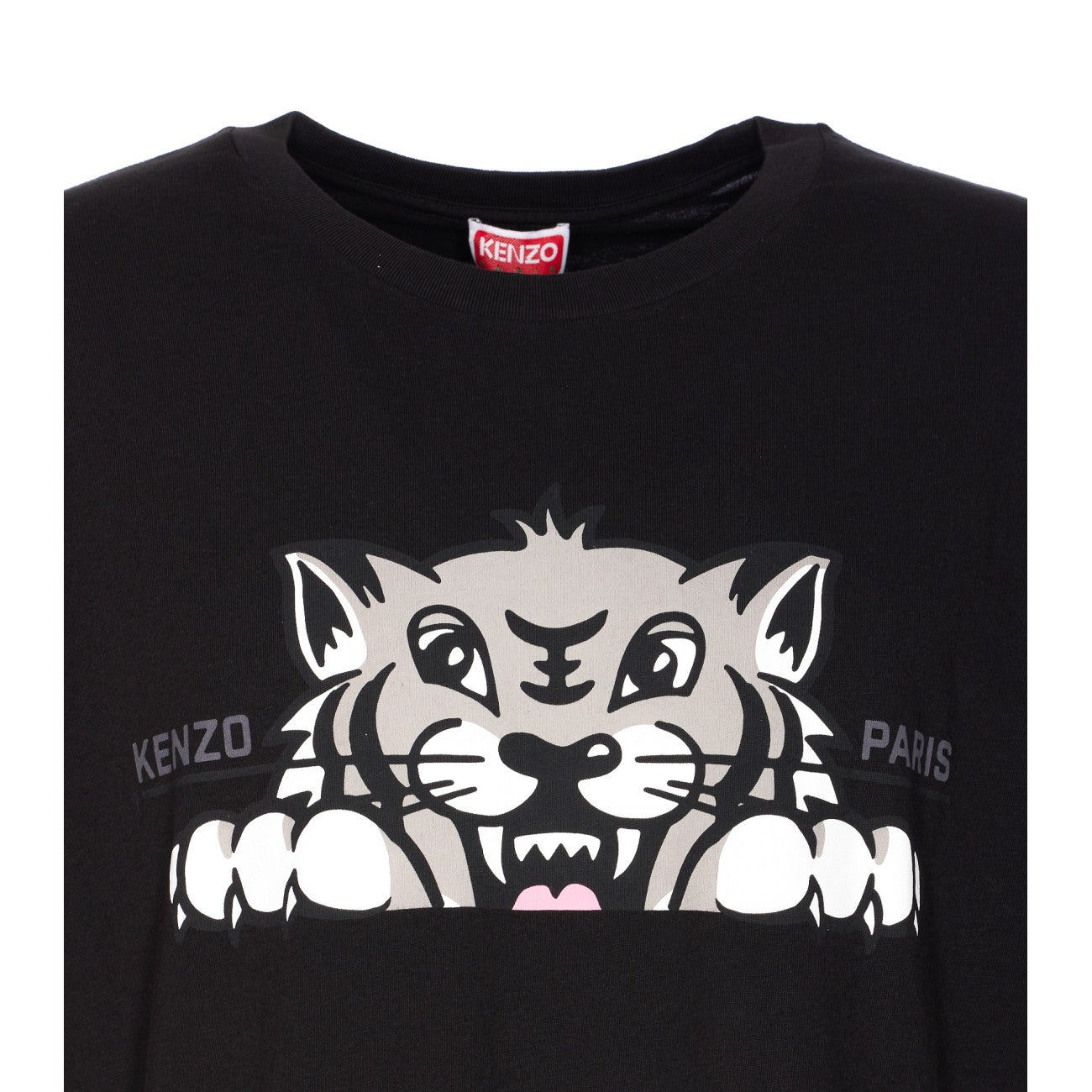 Kenzo Men Kenzo Happy Tiger Embroidered Oversize T-Shirt