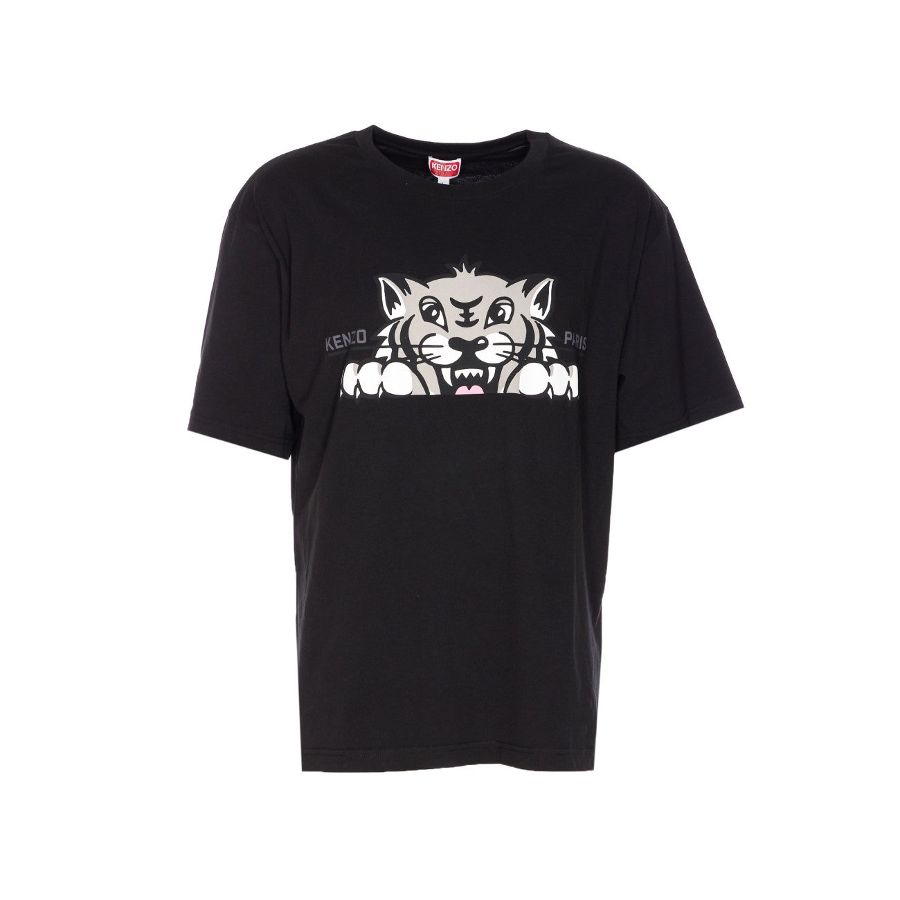 Kenzo Men Kenzo Happy Tiger Embroidered Oversize T-Shirt