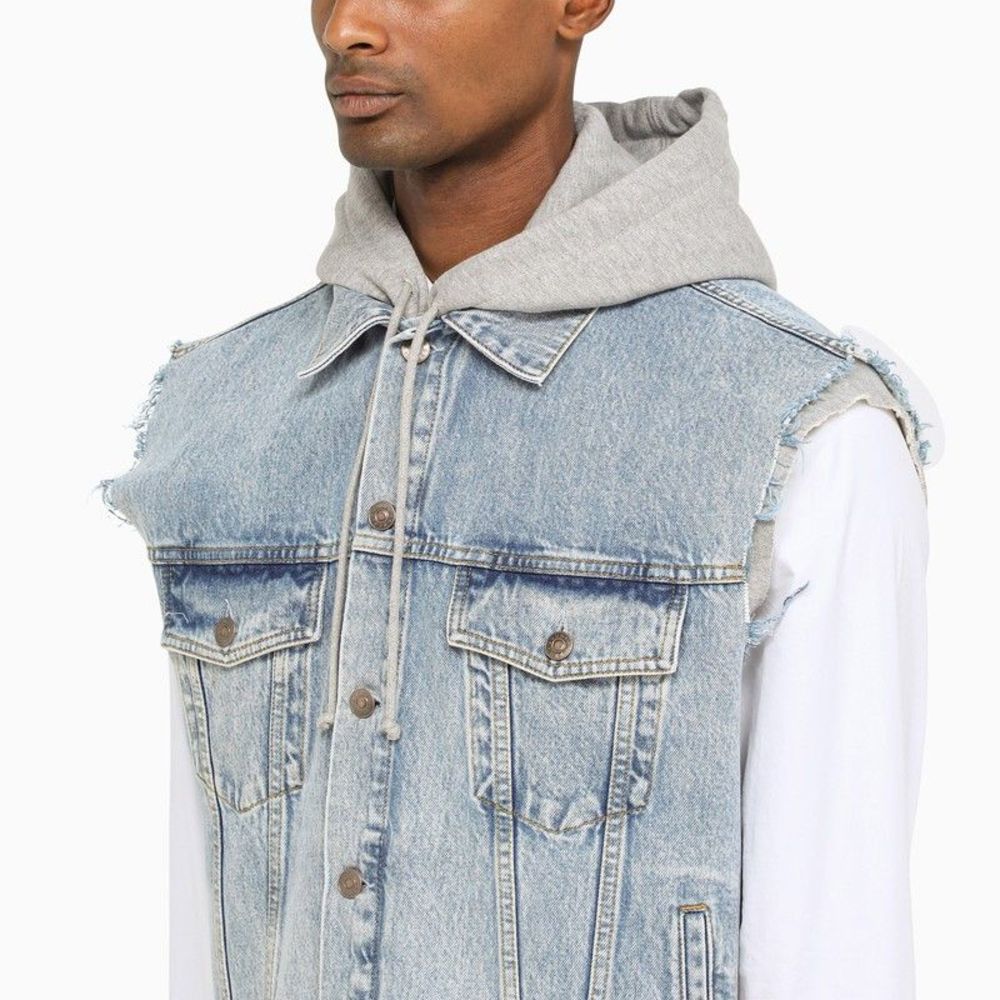 Gucci Men Denim Sleeveless Jacket